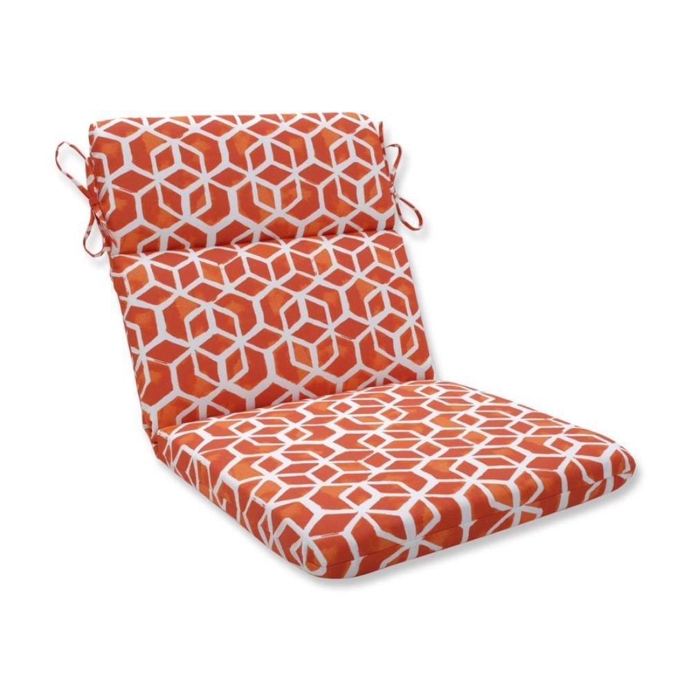 Pillow Perfect Celtic Marmalade 40.5-in x 21-in Orange Patio Chair ...