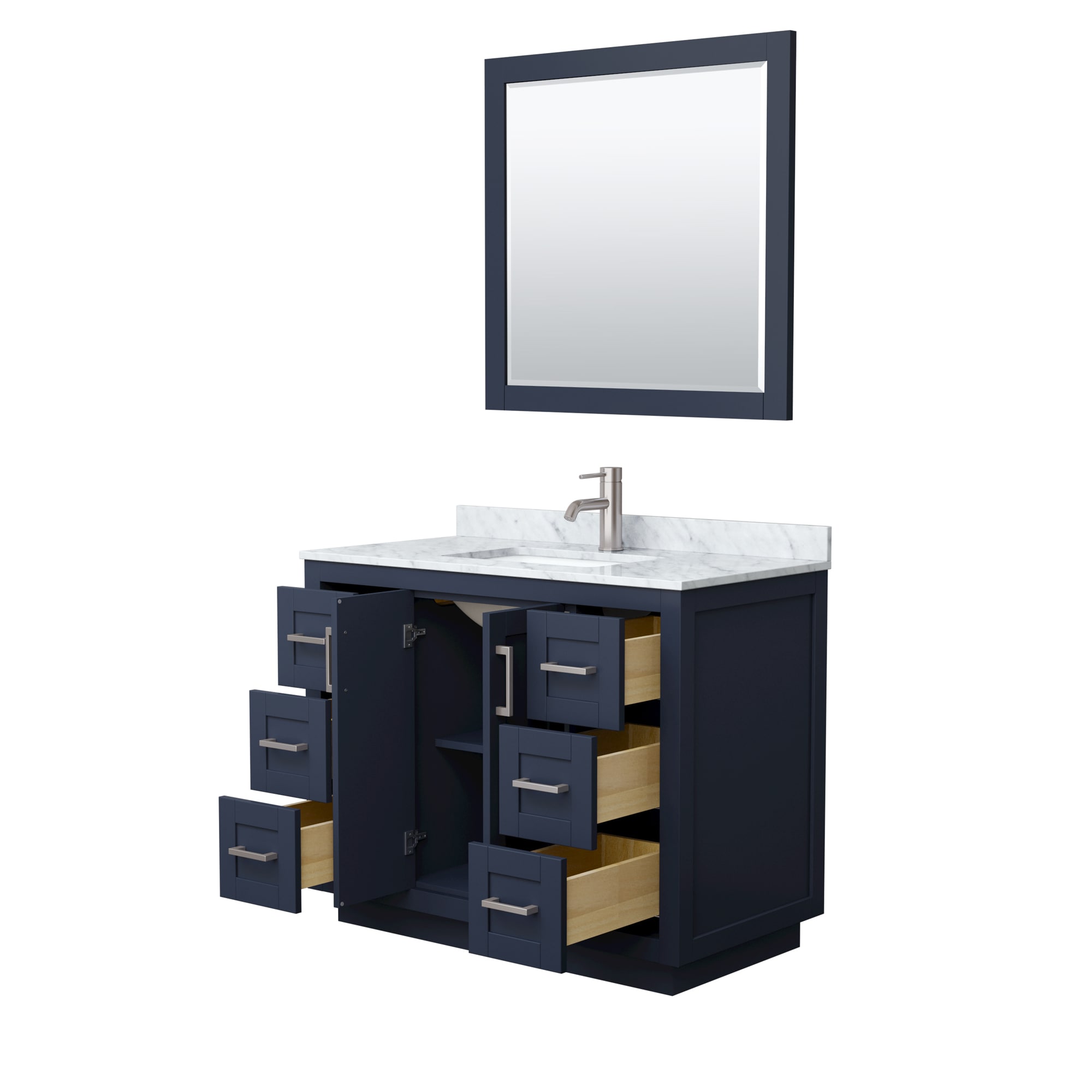 Wyndham Collection WCF292942SBNCMUNSM34 Bath-Vanity-Combo - View #3