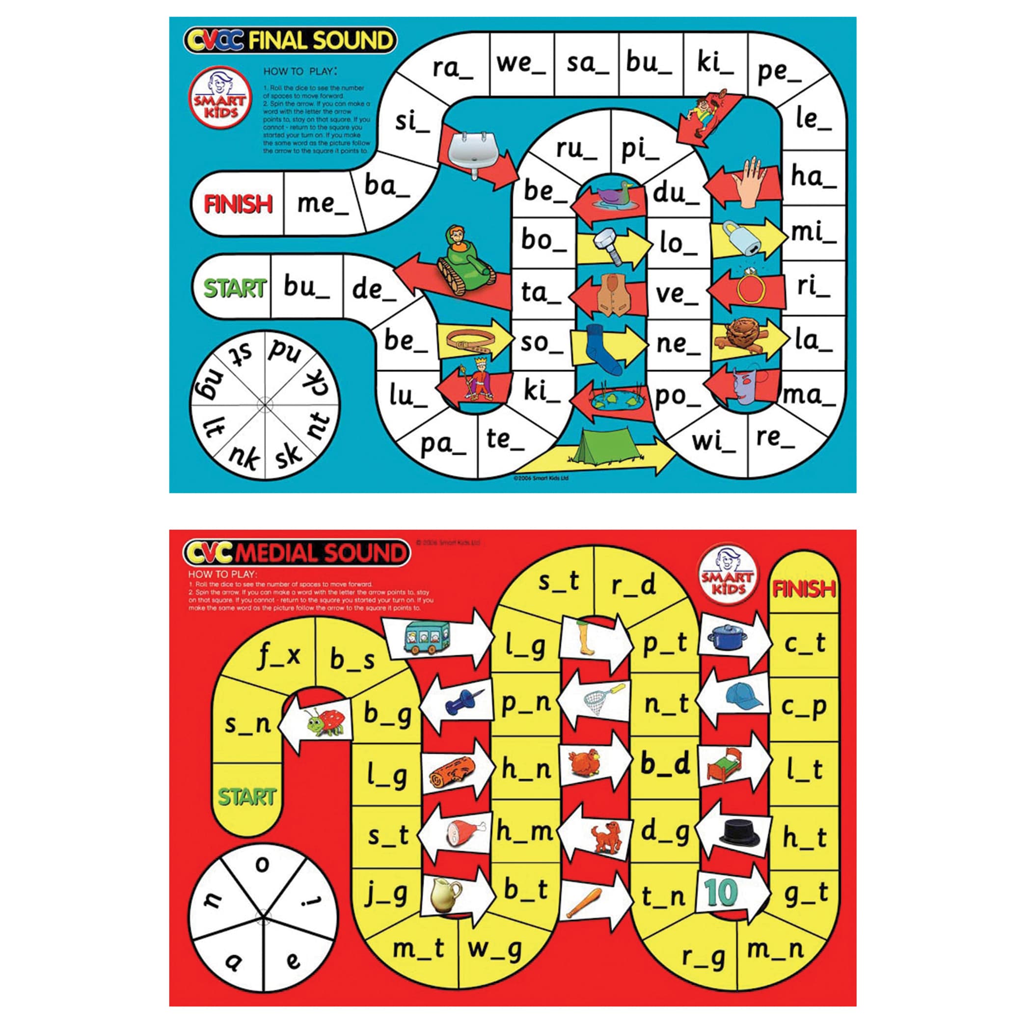 Didax CVC spelling Games, set of 6 (Educational Game) in the Board ...