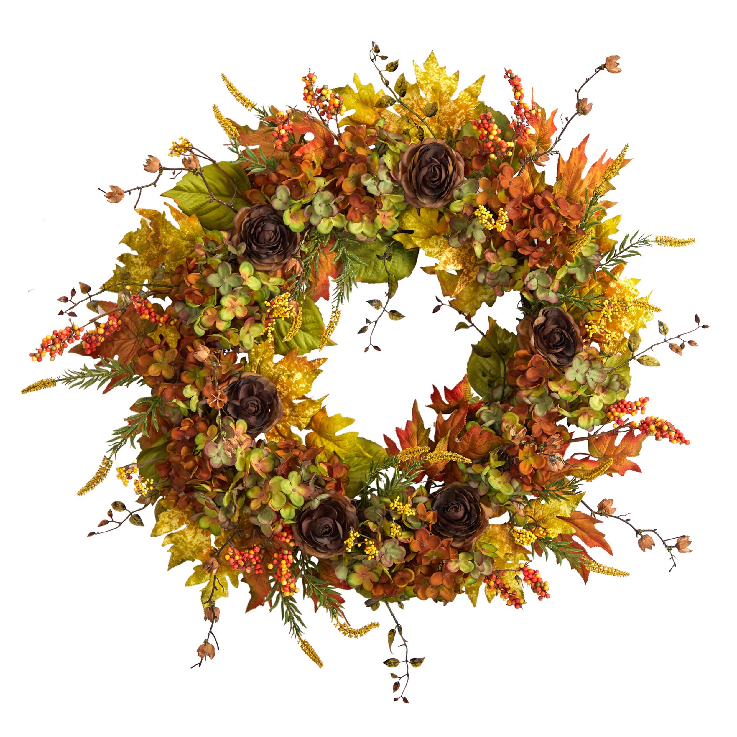 Nearly Natural W1239 Artificial-Thanksgiving-Wreaths - View #6
