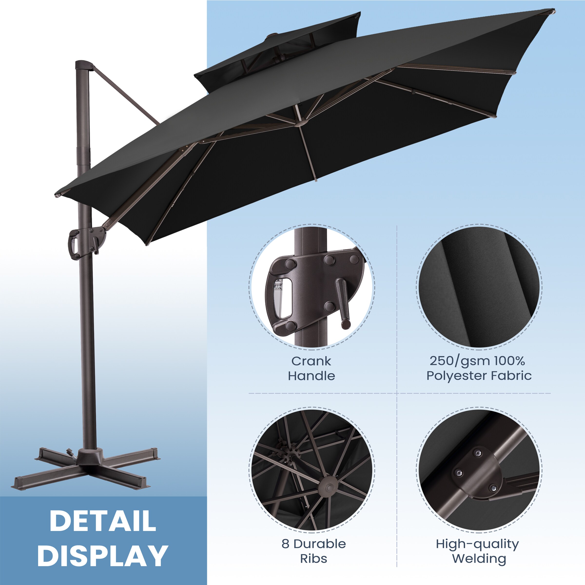 Crestlive Products CL-PU038BLK Umbrellas-2 - View #9