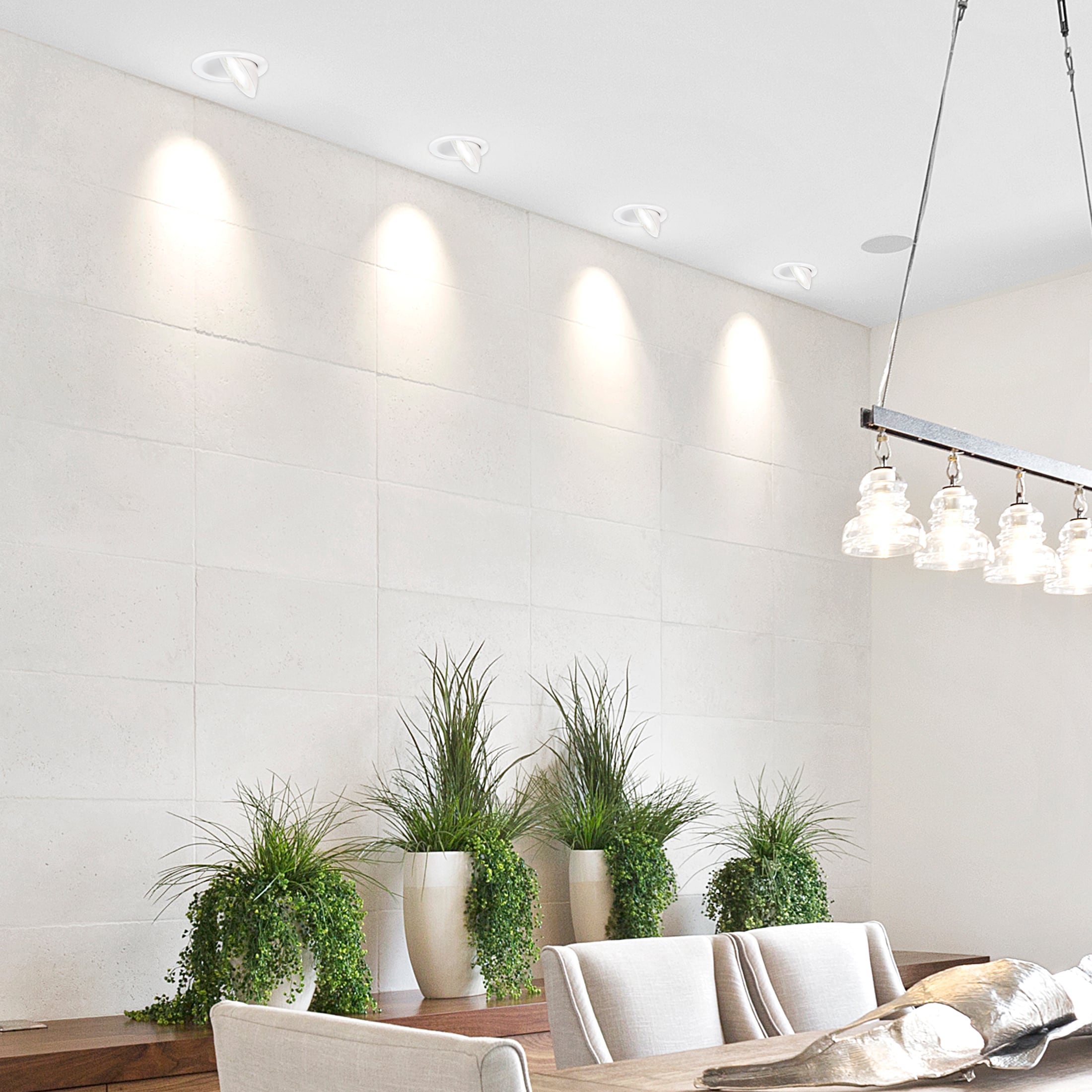 4-Inch White Aluminum Rotatable Ultra-Thin LED Downlight