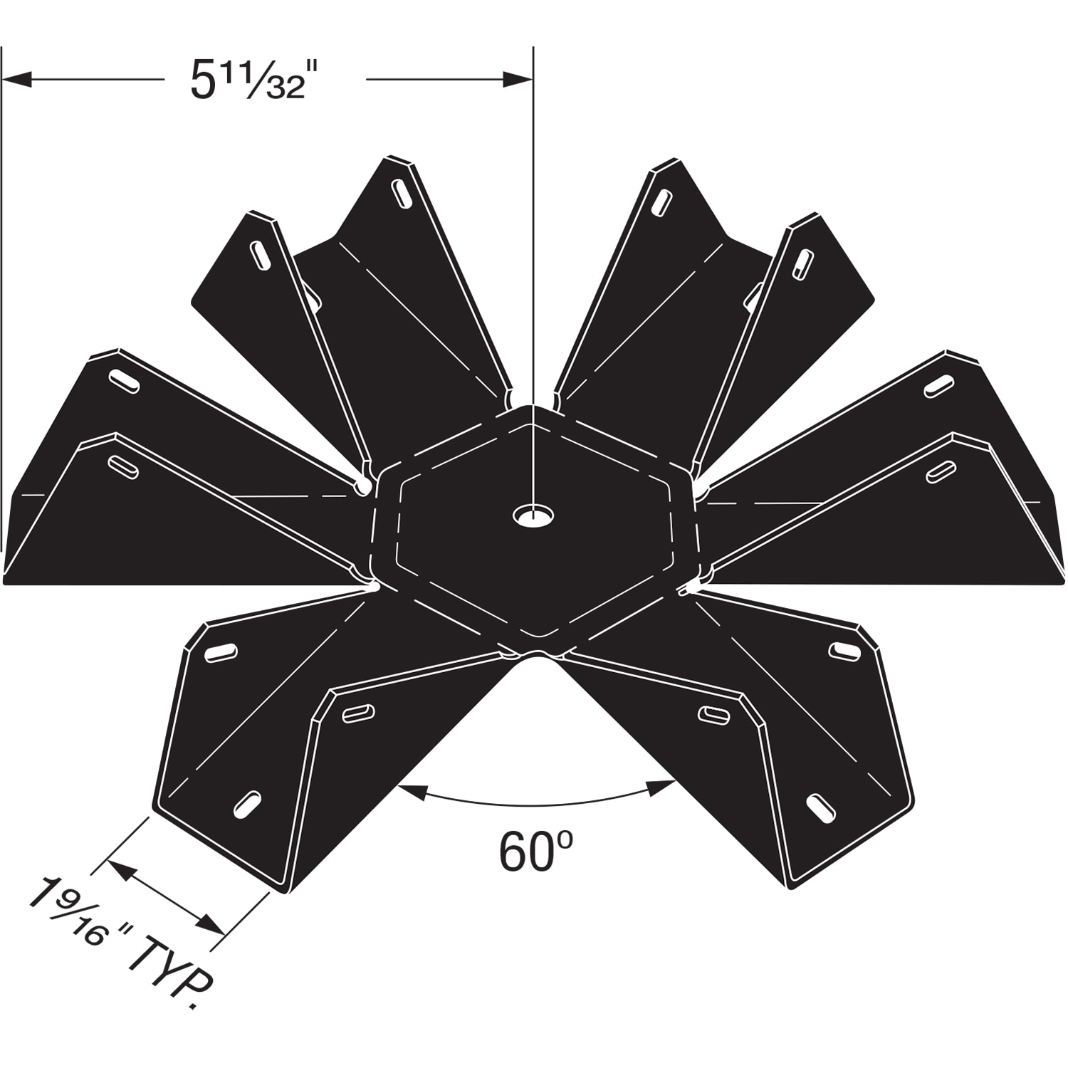 Simpson Strong-Tie 1.65-in x 10.69-in Outdoor Accents Zmax 