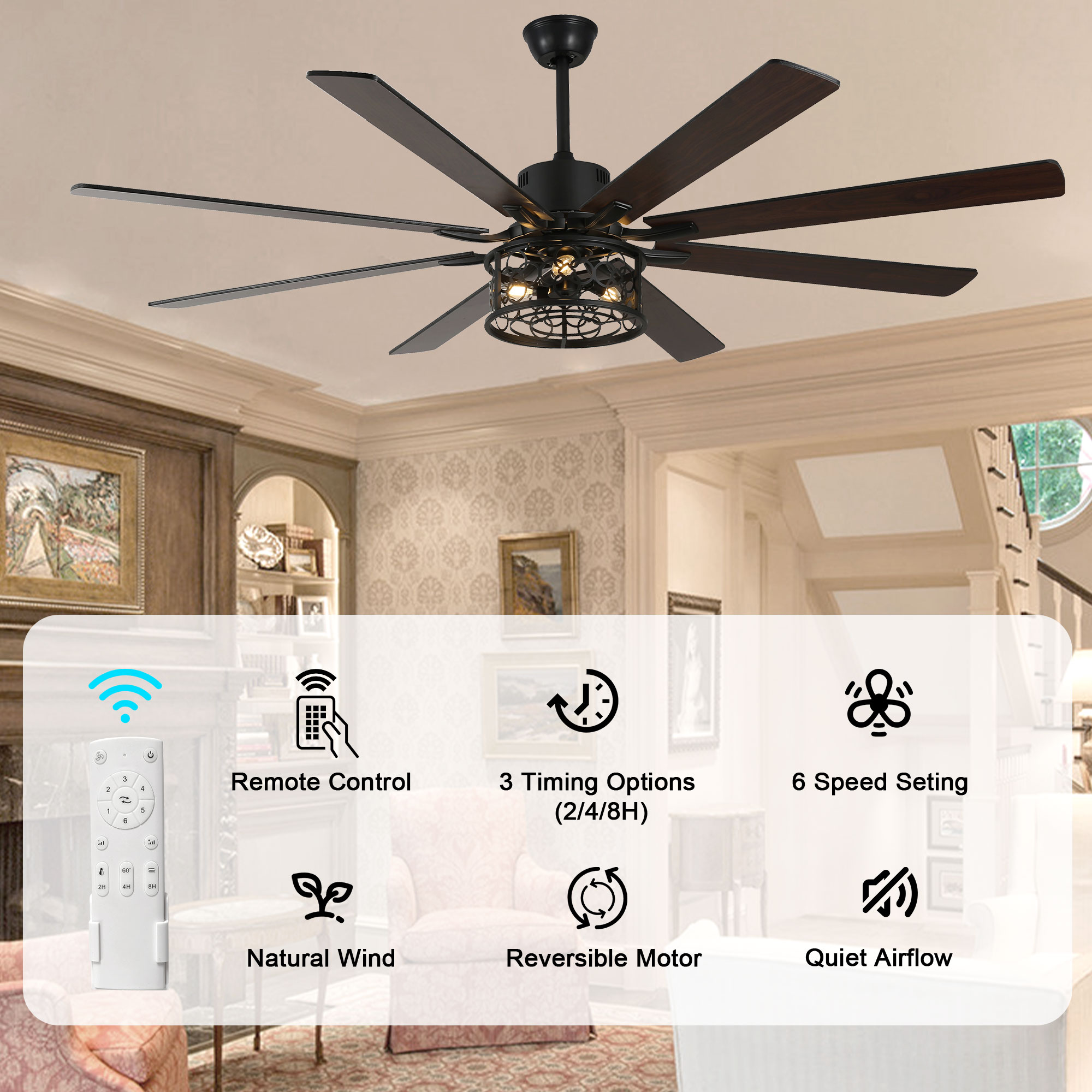 Bella Depot DCFSD7201-B Ceiling-Fans - View #6
