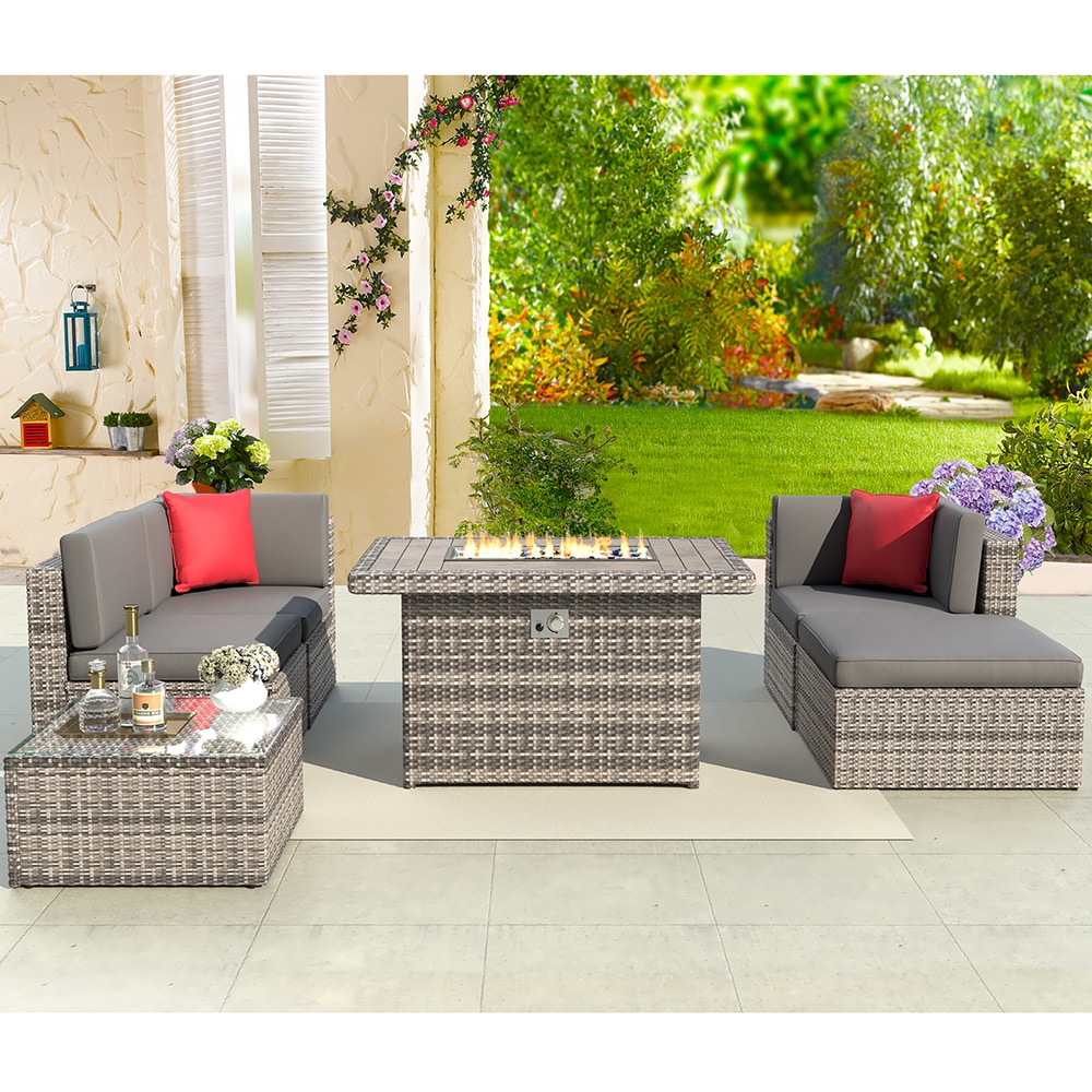 AOXUN G12034GRAB+G25005GR Patio-Conversation-Sets - View #5