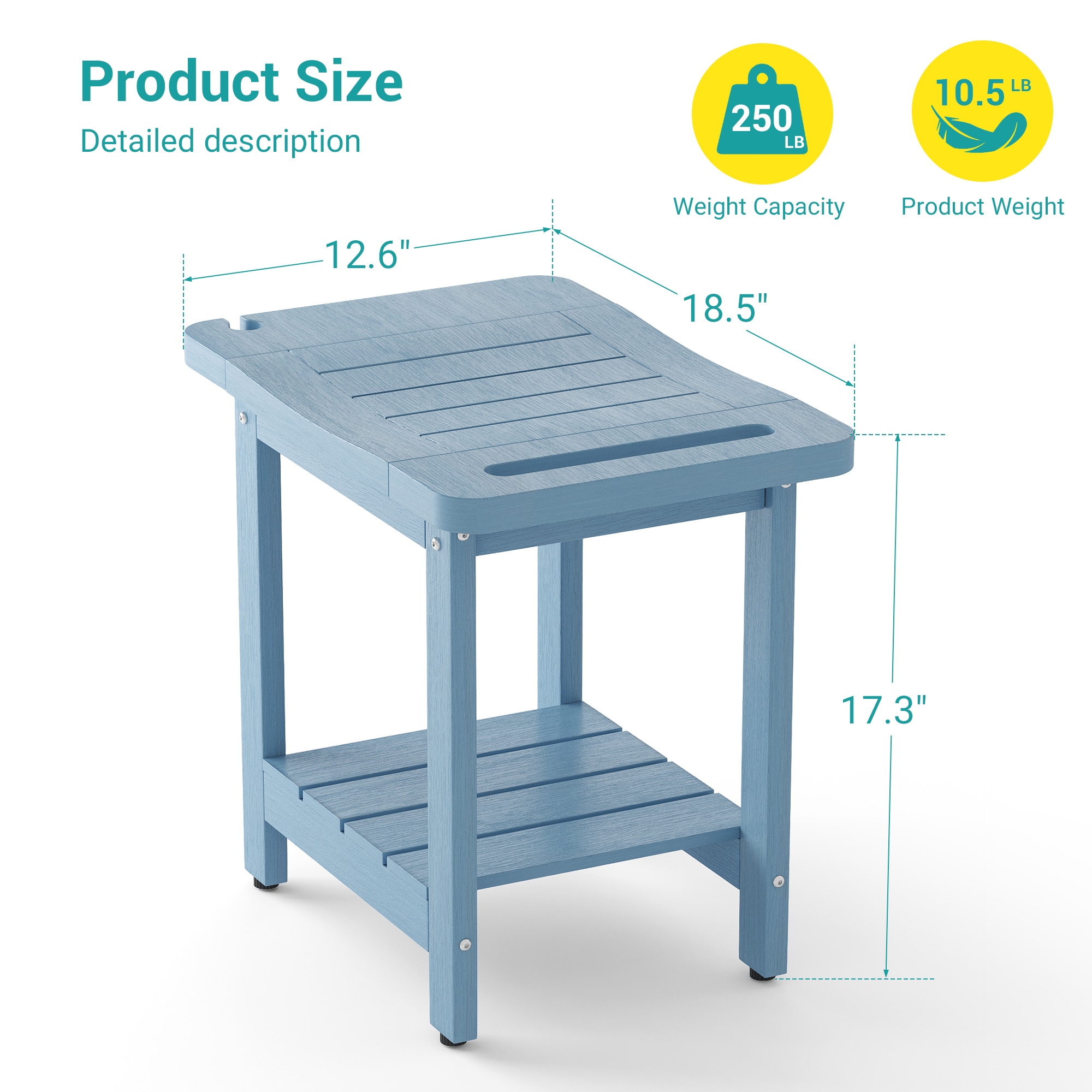 ACEGOSES LW-FD65-LB Patio-Chairs - View #3