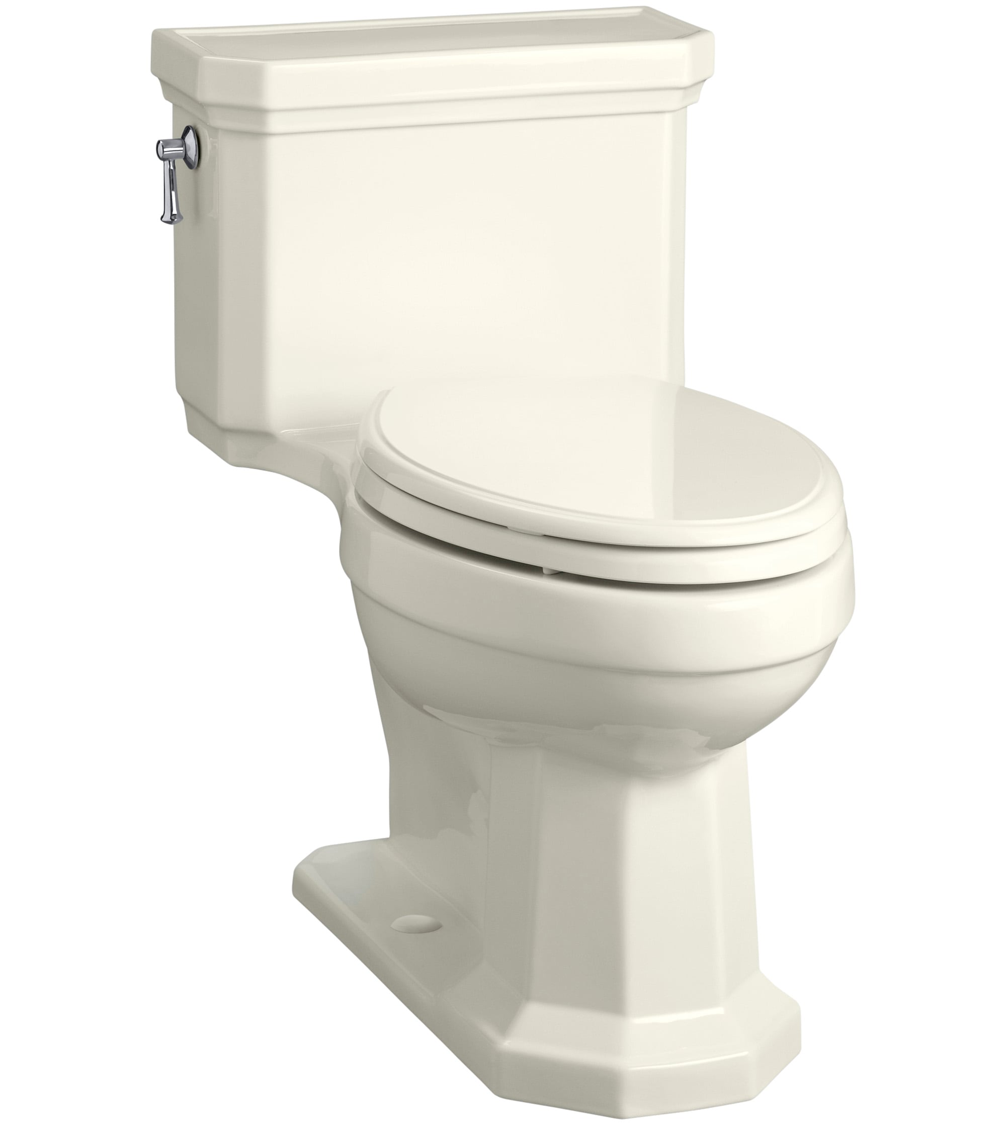 KOHLER 3940-96 Kathryn Biscuit Elongated Chair height 1-piece Toilet 12-in Rough-In WaterSense 1.28 GPF