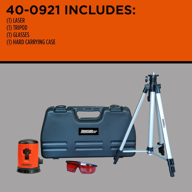 Johnson Level 100-ft Red Self-Leveling Line Generator Laser Johnson Level 100-ft Red Self-Leveling Line Generator Laser