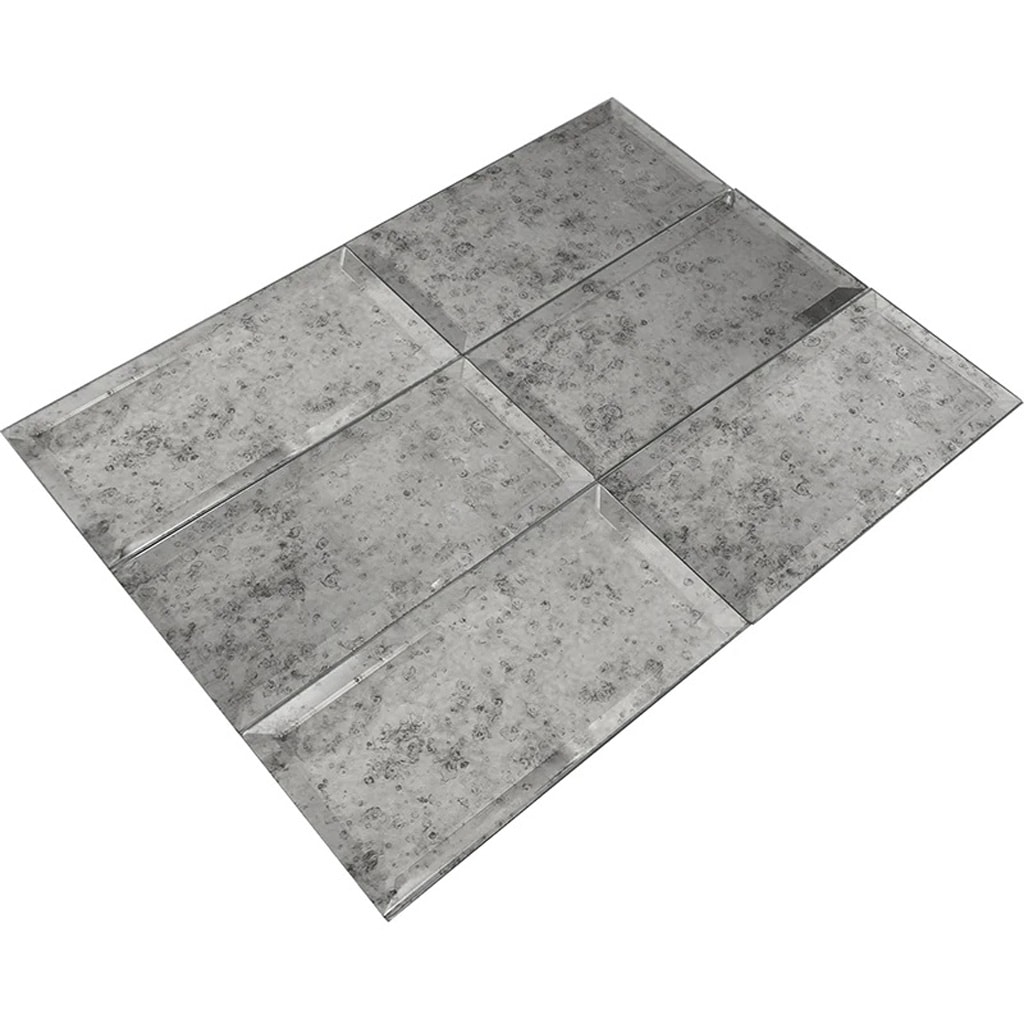 Apollo Tile Glister Antique Silver 3-in x 6-in Polished Glass Wall Tile (5-sq. ft/ Carton)