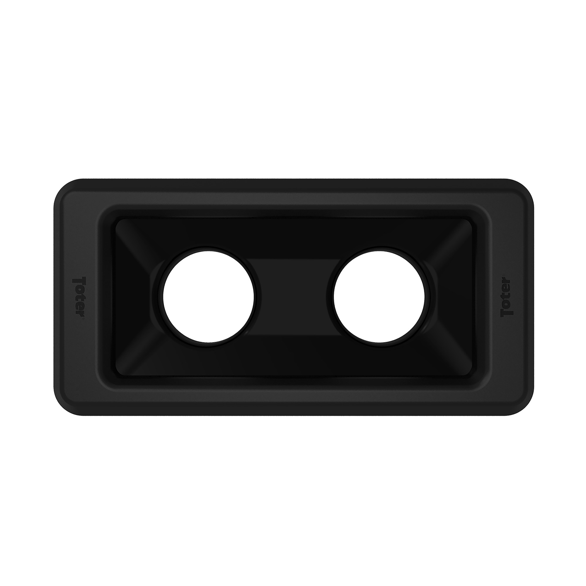 Toter SL000-20200 Black Plastic Kitchen Trash Can Lid