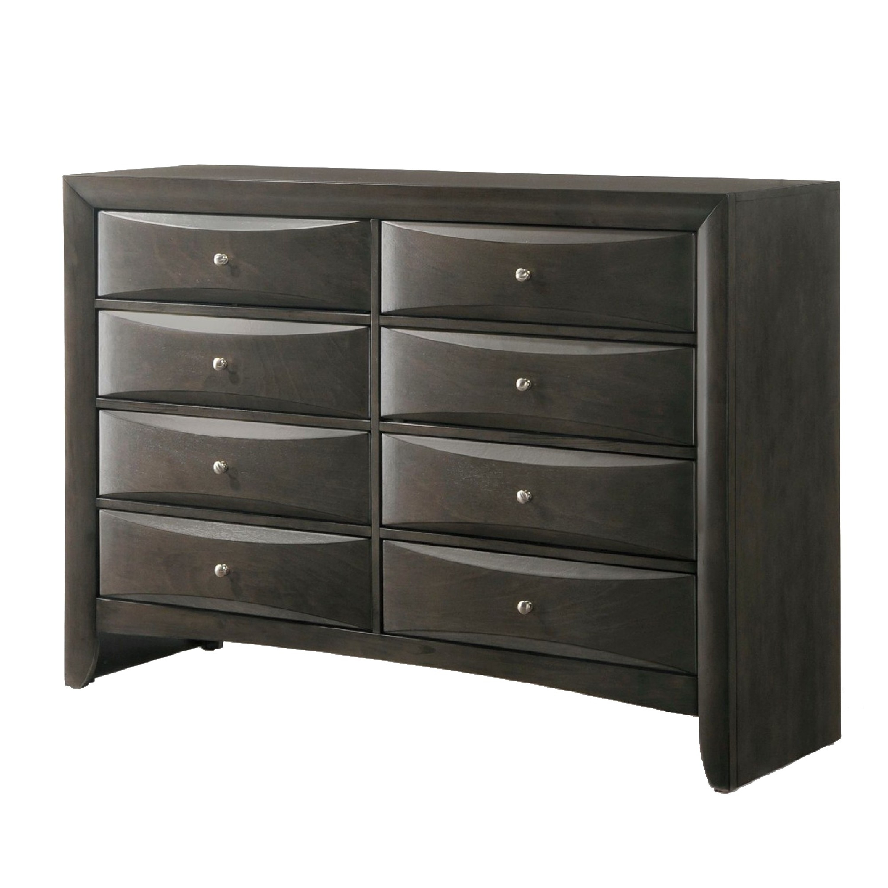 Benzara BM185893 Ivory White 5 -Drawer Standard chest