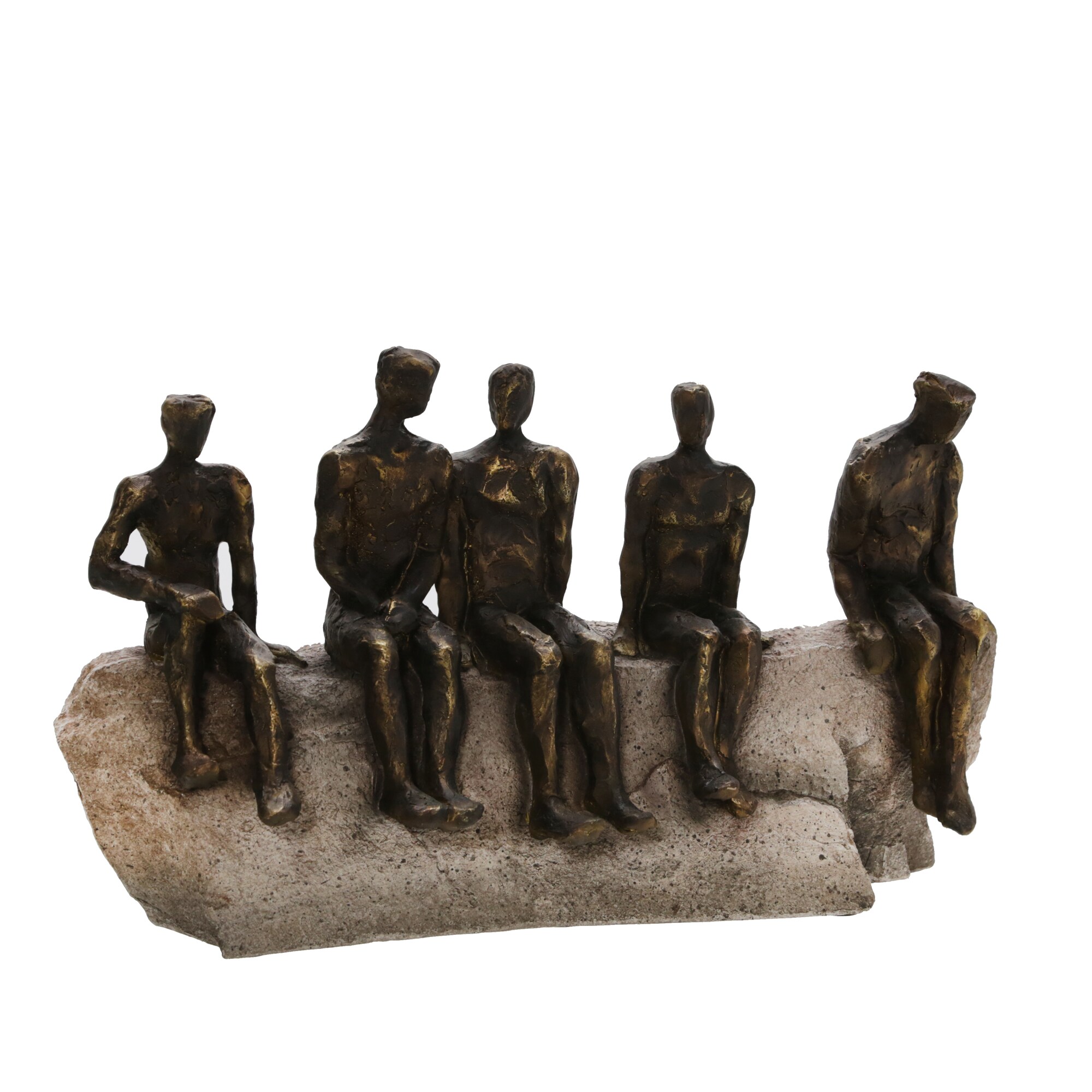 Sagebrook Home 15360 Bronze Polyresin Modern Decor Set