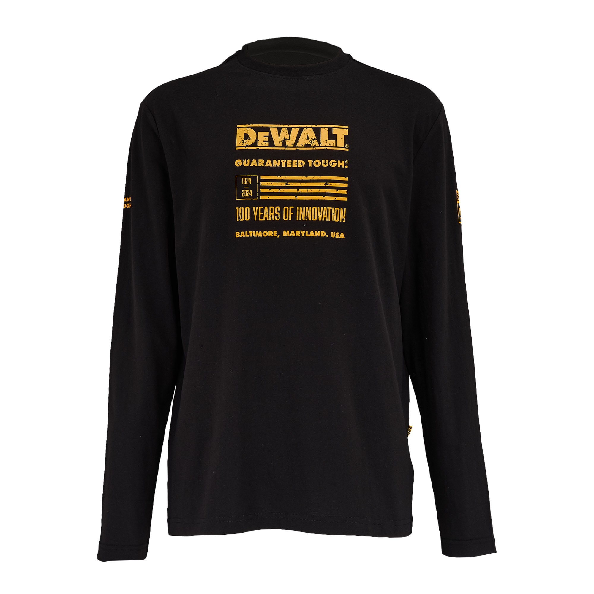 DEWALT DXWW50069-BLK-M Men's Black Long sleeve T-shirt ( Medium )