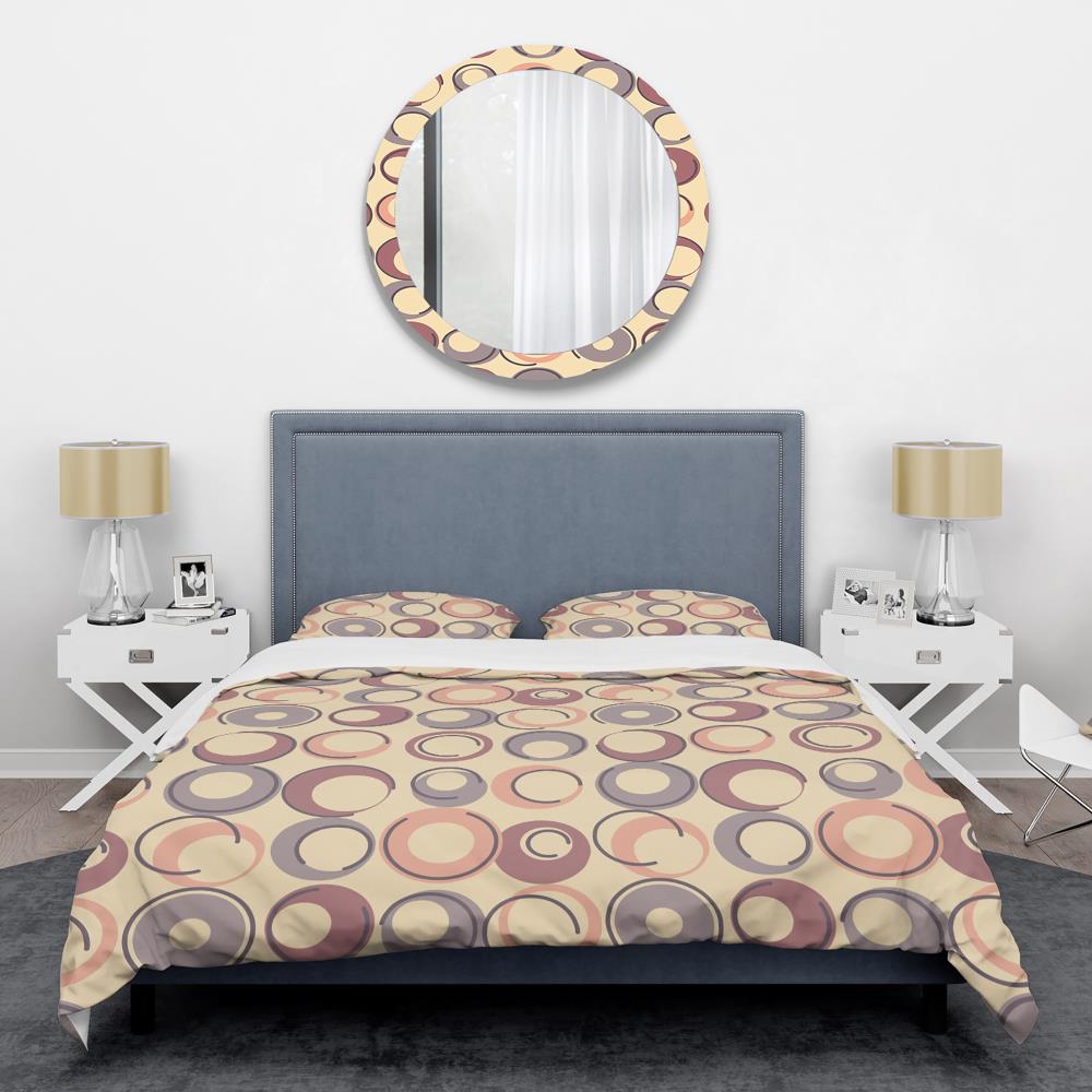 Designart BED24595-K 3 -Piece Yellow King Duvet cover Set