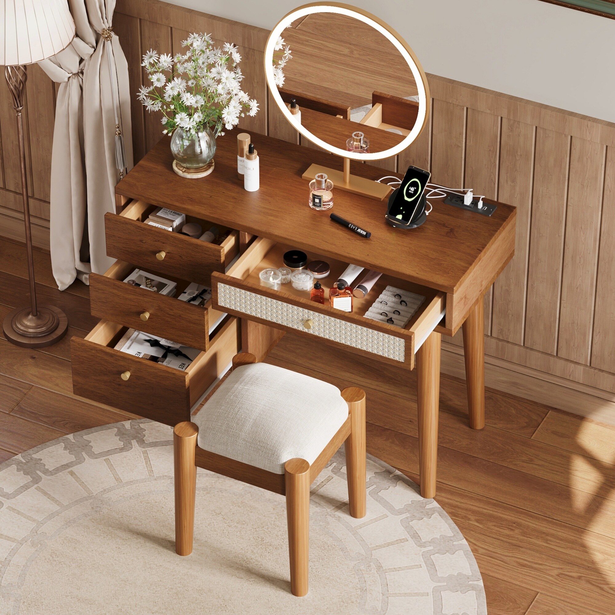 Vorene J-2MTBR69IQHSJ Bedroom-Vanities - View #2