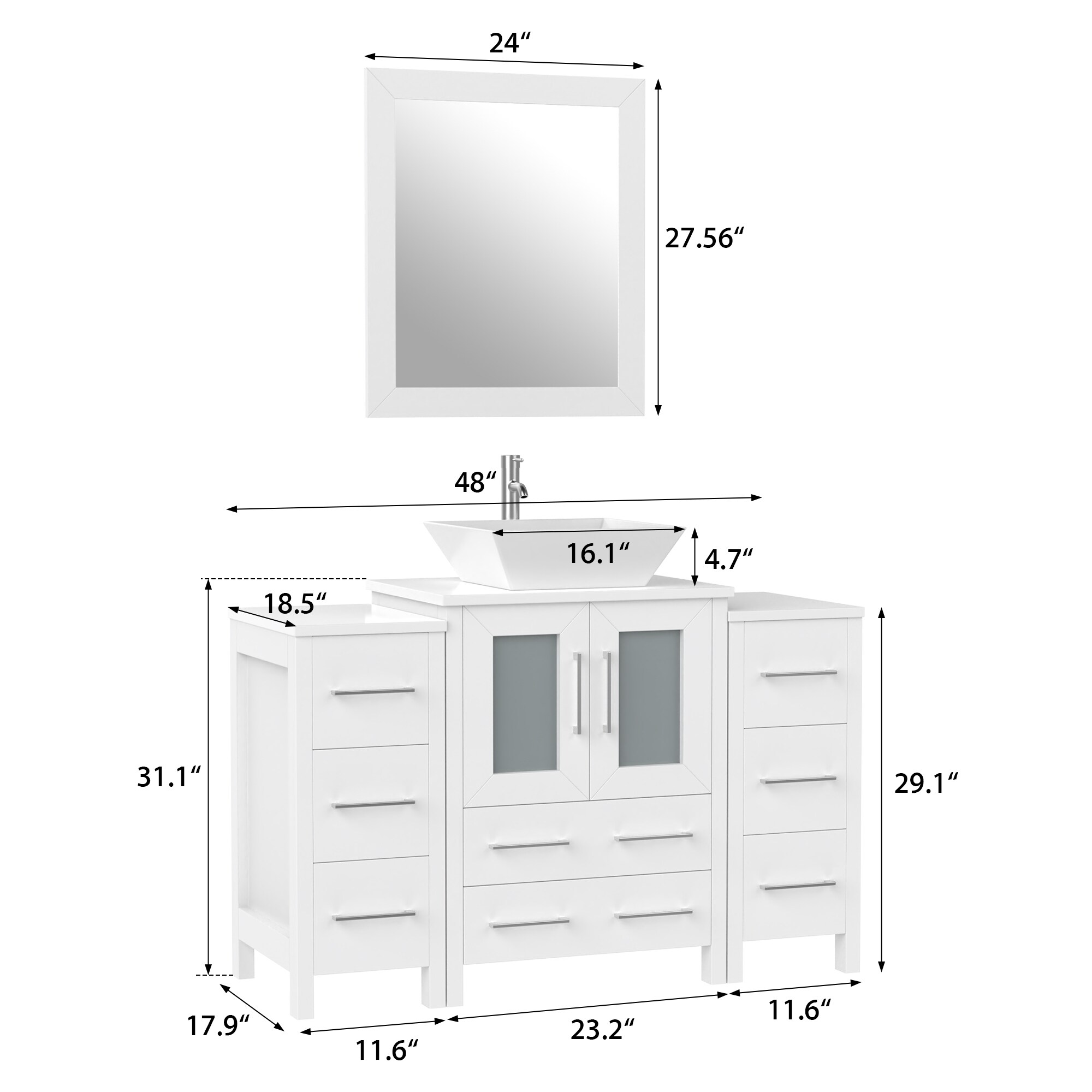 Vanity Art VA3124-48W Bath-Vanity-Combo - View #14