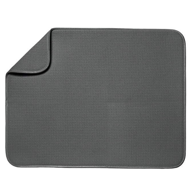 Style Selections 24-in W x 18-in L x 0.25-in H Cloth Drying Mat in the ...
