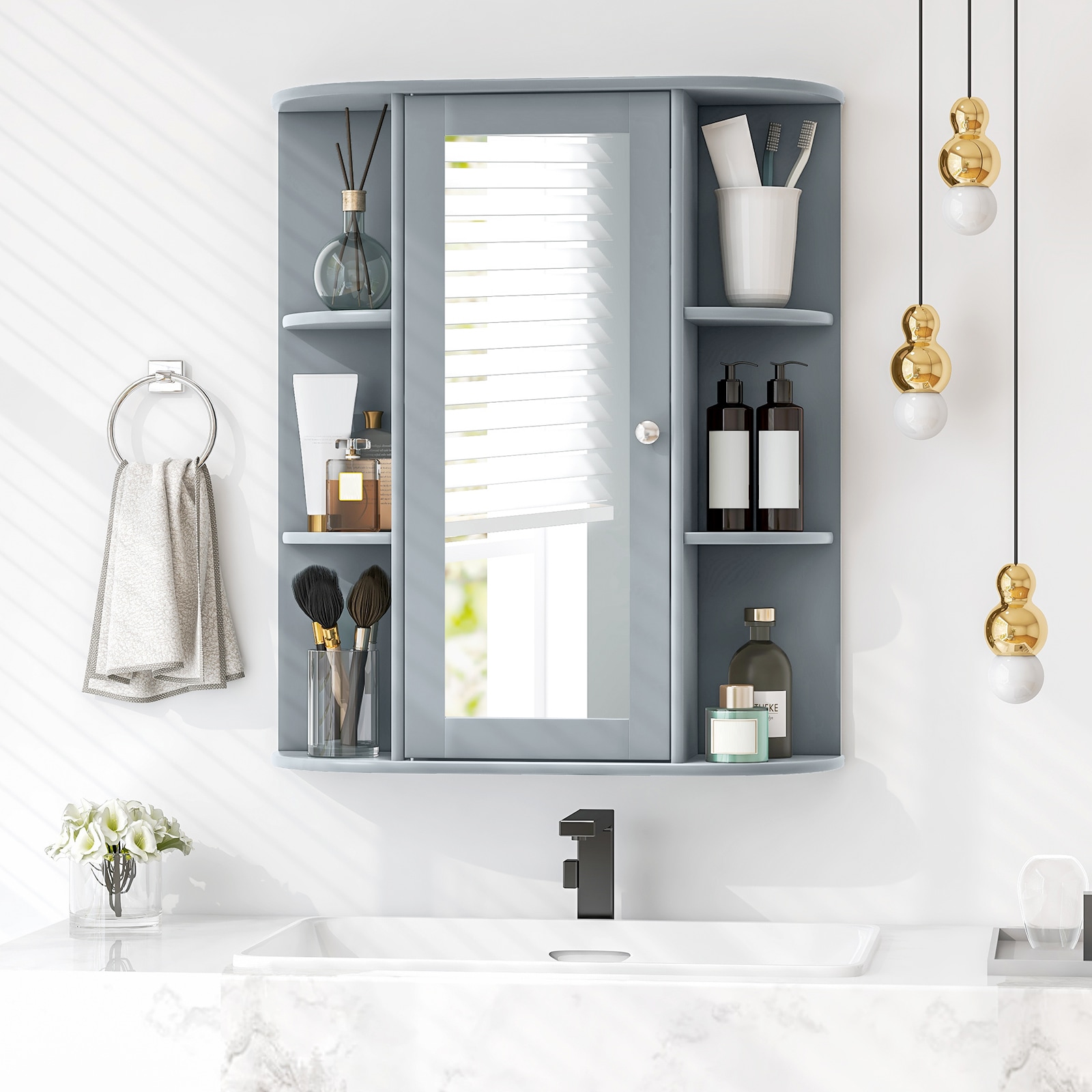 Slickblue D-CO-RG81785WH Linen-Cabinets - View #3