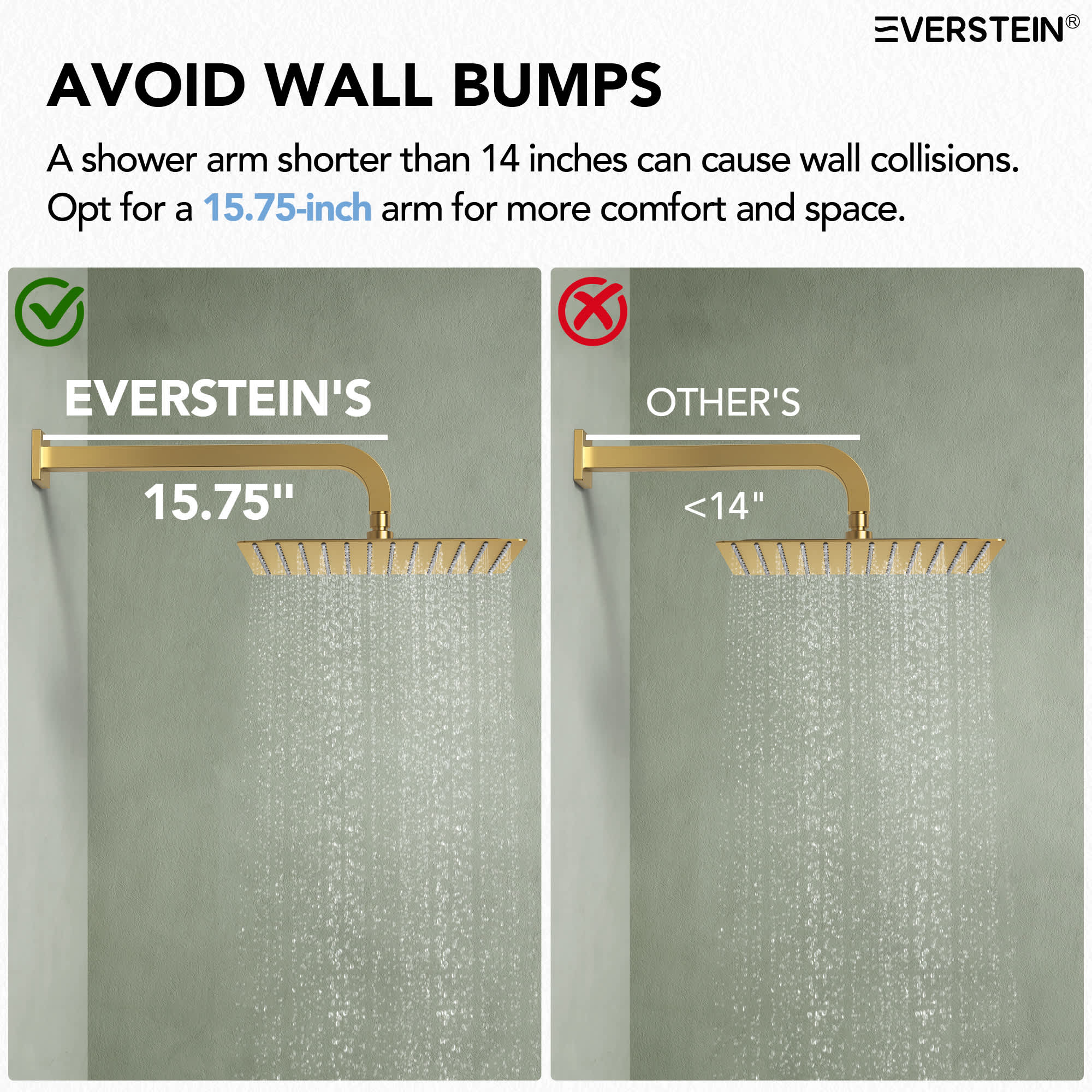 EVERSTEIN SFS-1017-GD12 Tub-Shower-Faucets - View #7