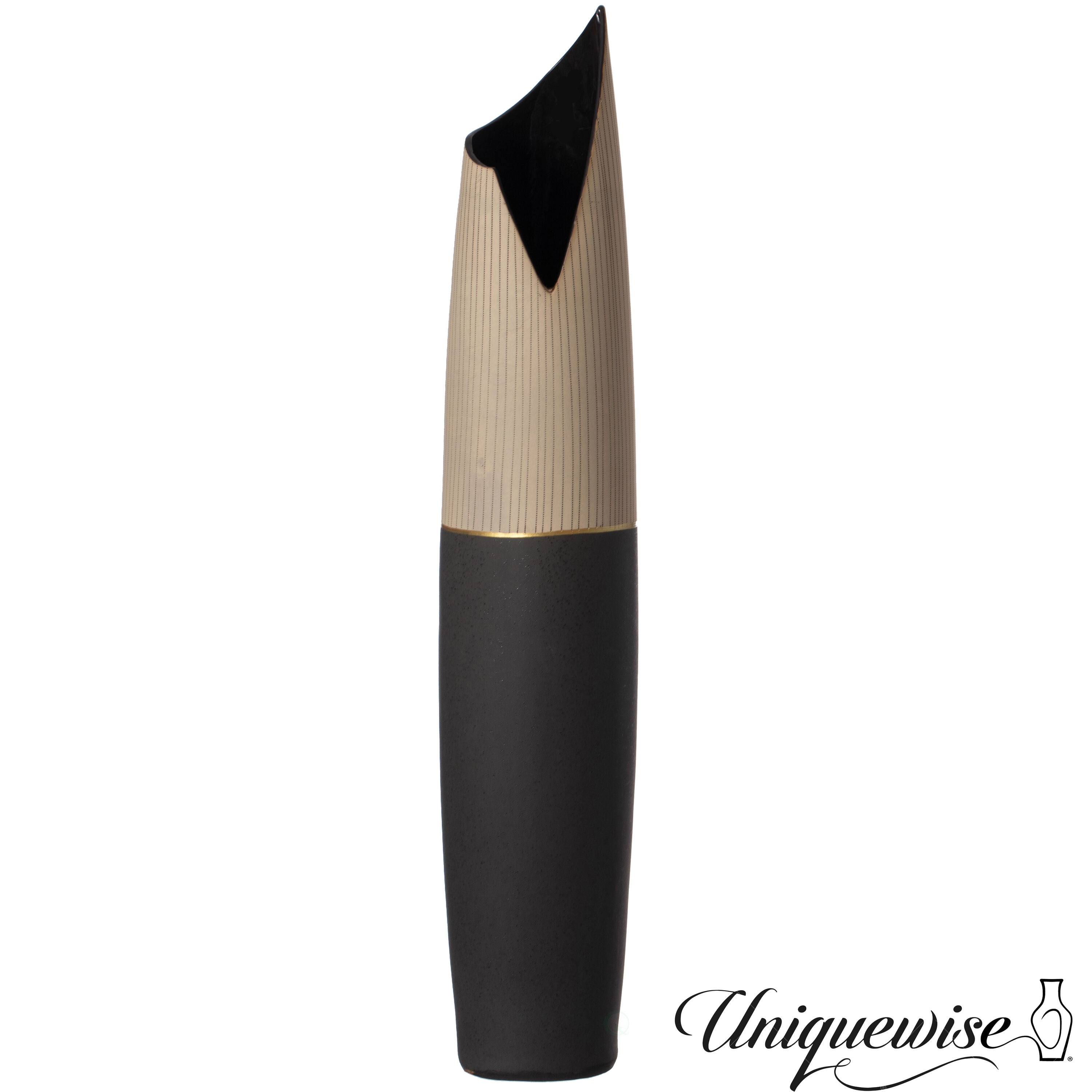 Uniquewise QI004458.L Off-white Ceramic Modern Vase