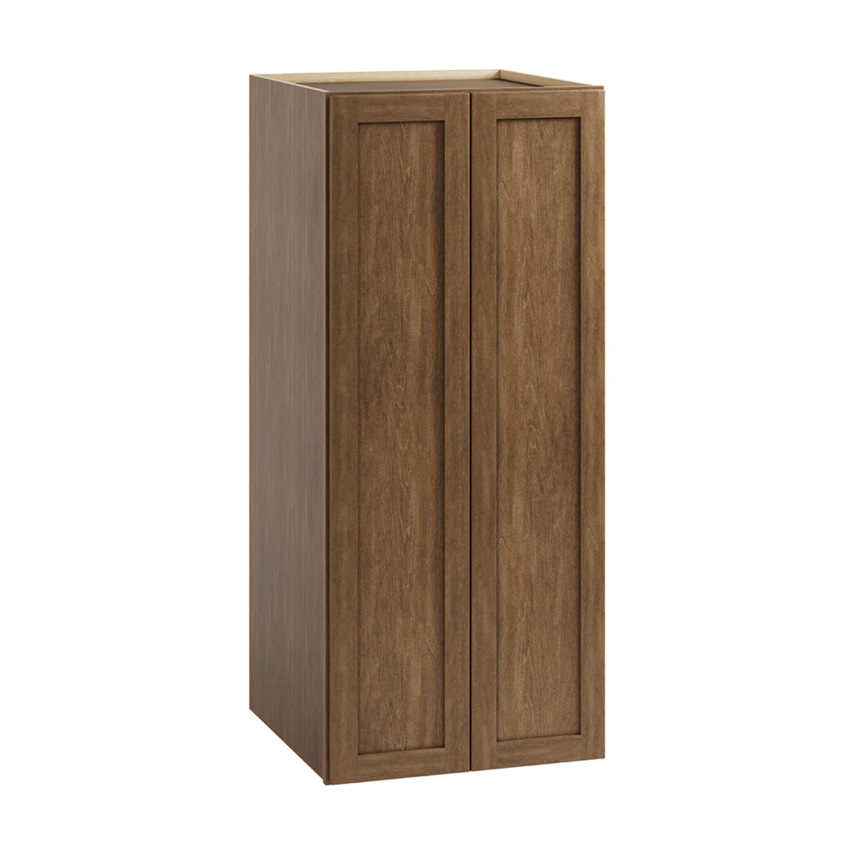 Whalen CLICK-IT LWSCLICK-66LW Sherwood Hills 24-in W x 55.5-in H x 24-in D Walnut Birch Pantry Ready to assemble Plywood Cabinet (Raised Panel Shaker)