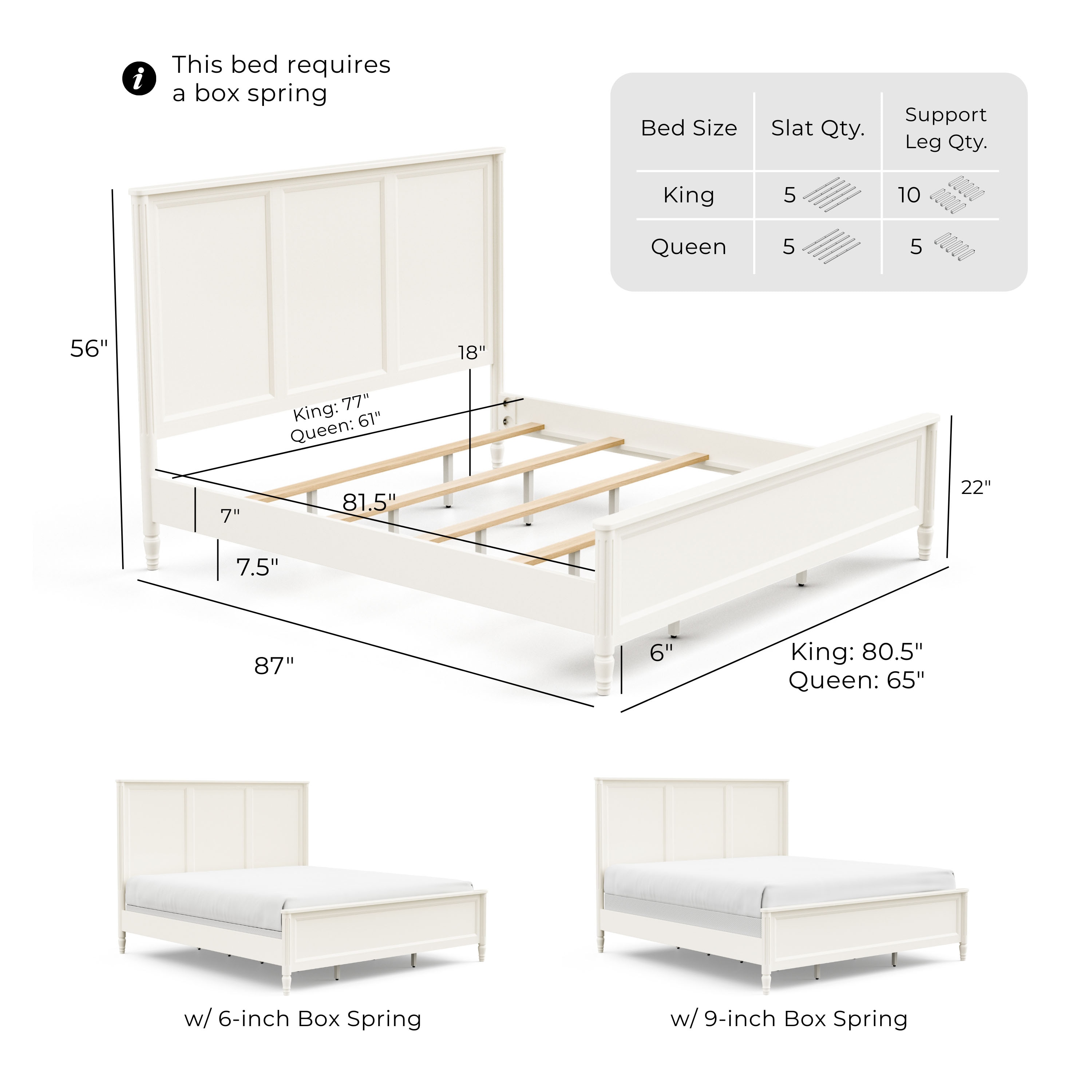 Furniture of America IDF-79012WH-EK beds - View #3