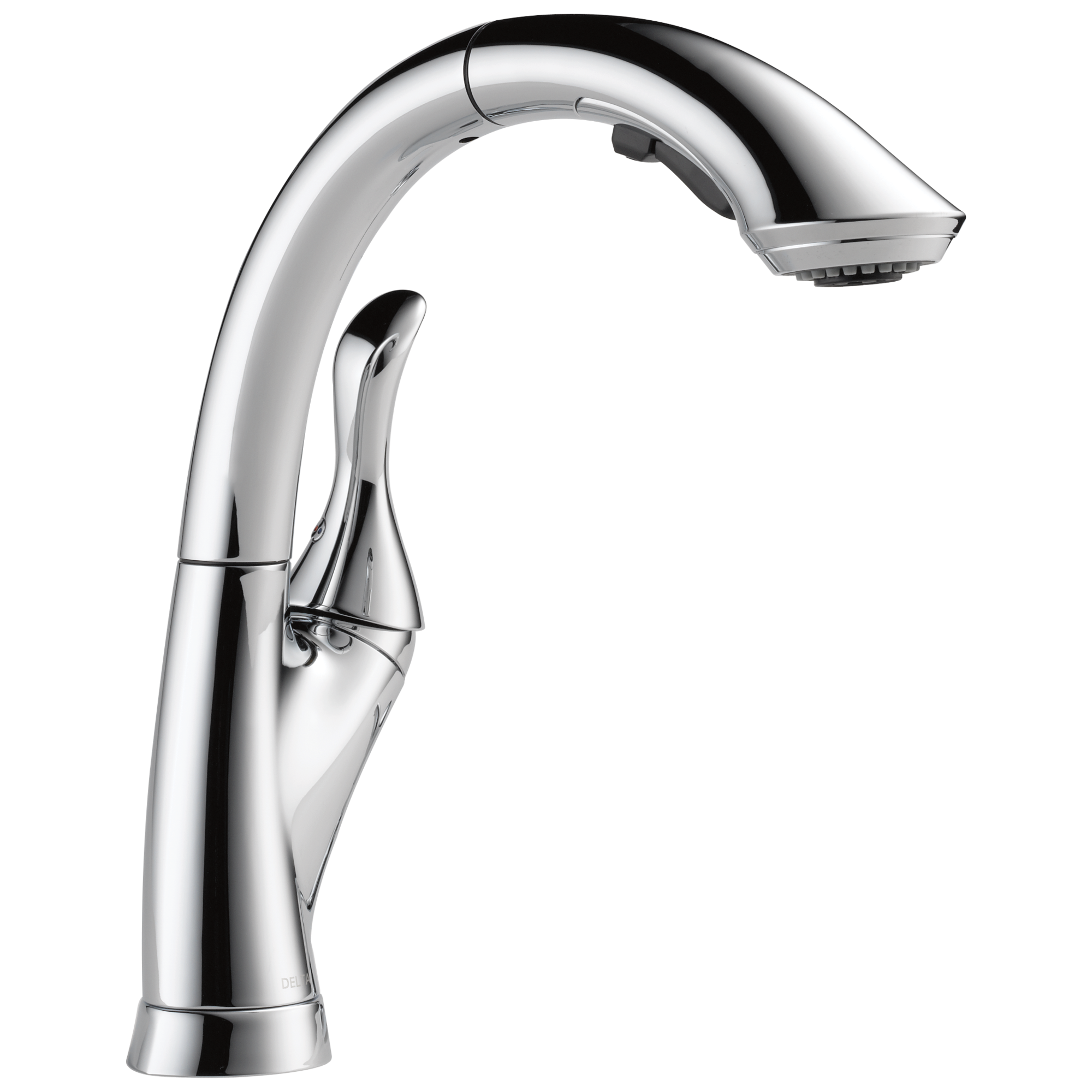 Delta Linden Single-Handle Standard Kitchen Faucet with Side Sprayer in Chrome