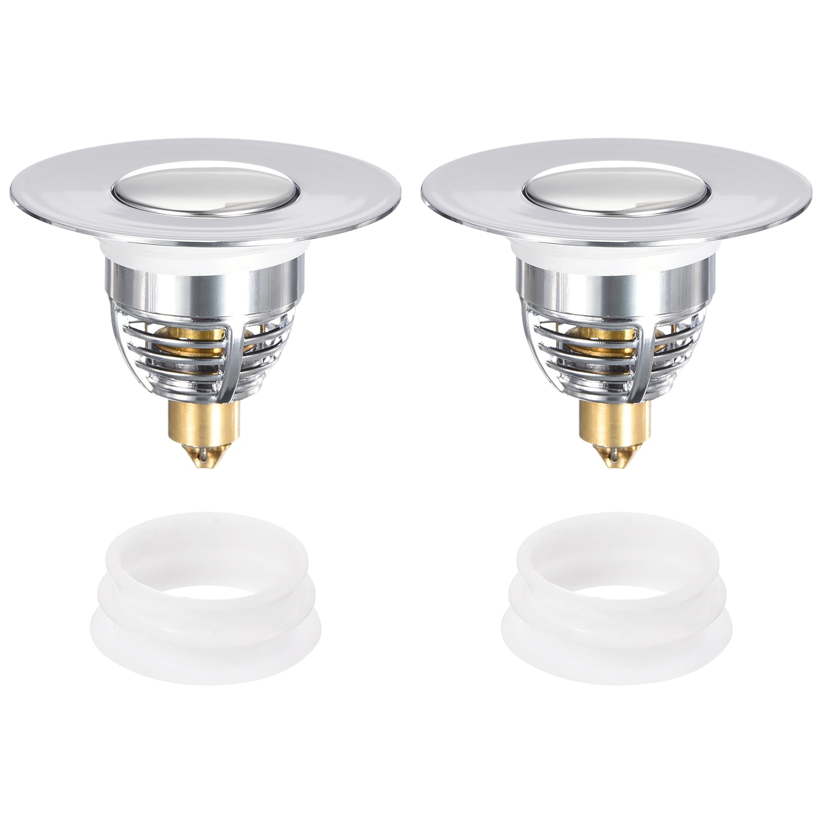 Unique Bargains - 2pcs Bathroom Sink Stopper Universal Sink Drain Stopper for 1.04 inch to 1.97 i...