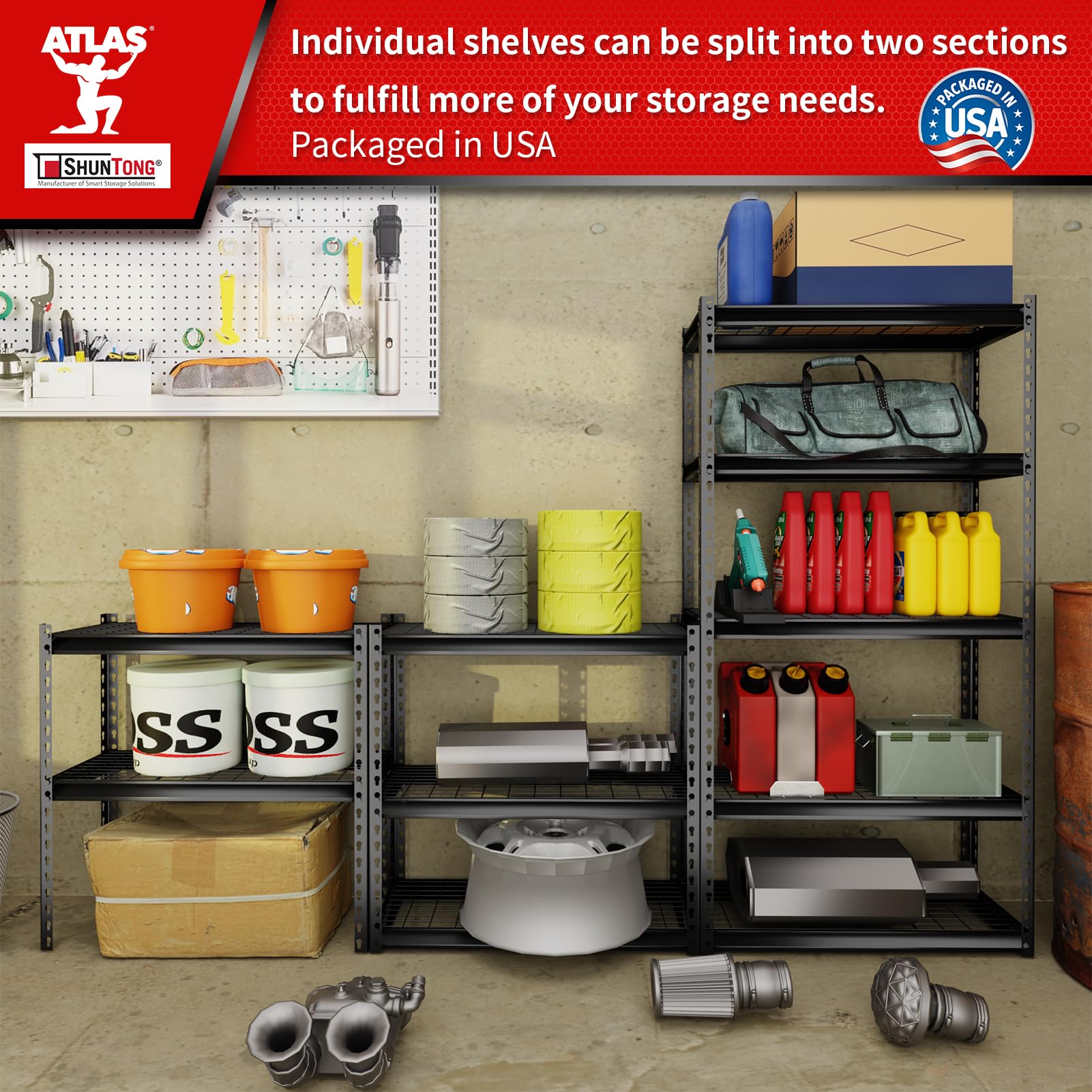 Shuntong B-ATLAS301260-5D500 Free-Standing-Shelving - View #6