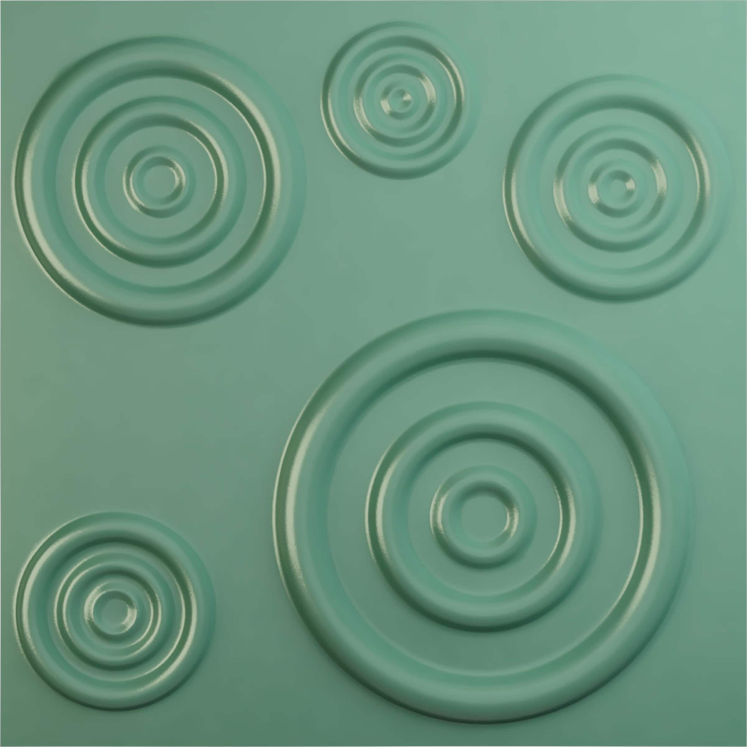 Ekena Millwork WP20X20REFSM-CASE-12 19-5/8-in x 19-5/8-in Embossed Paintable/Stainable Green PVC Wall Panel ( 12 -Pack, Covers 32.04-sq ft )