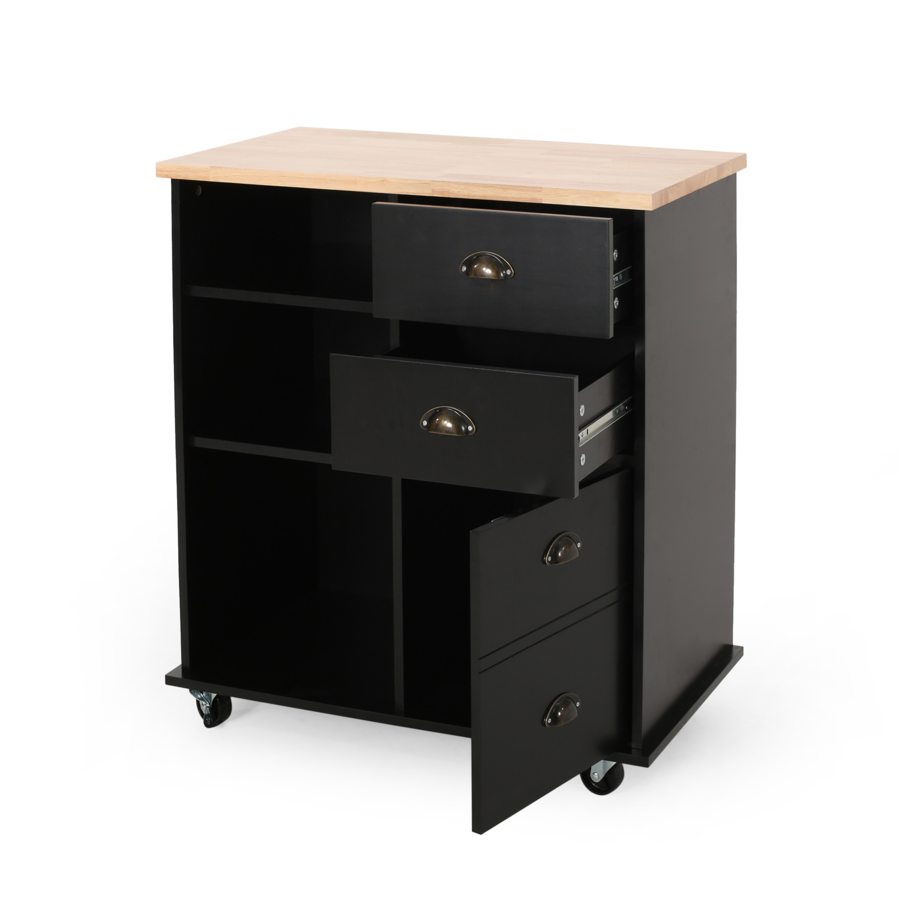 ModernLuxe L3P-67757.00NATBLK Kitchen-Furniture - View #5