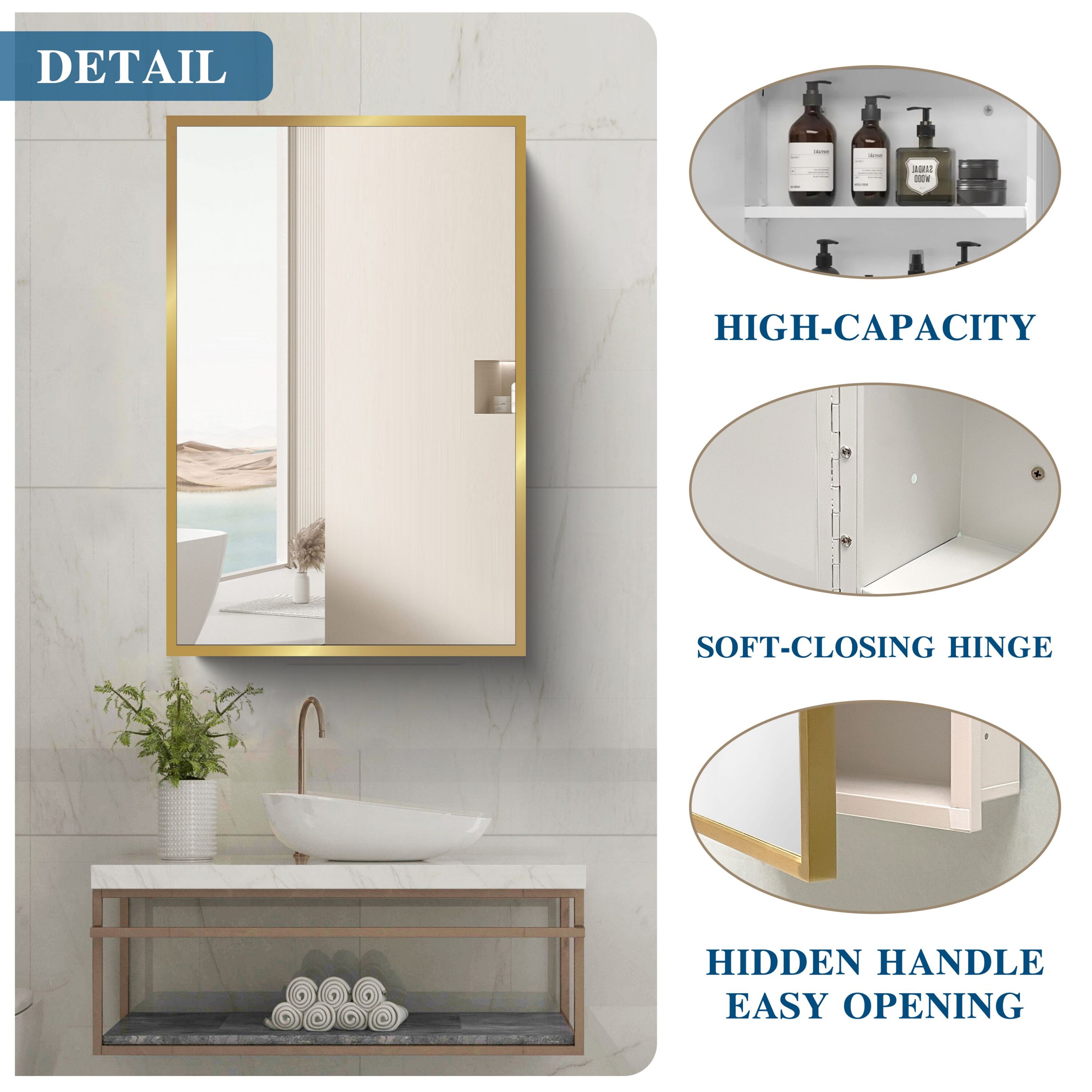 WELLFOR EX-4024B2 Bathroom-Medicine-Cabinets - View #6