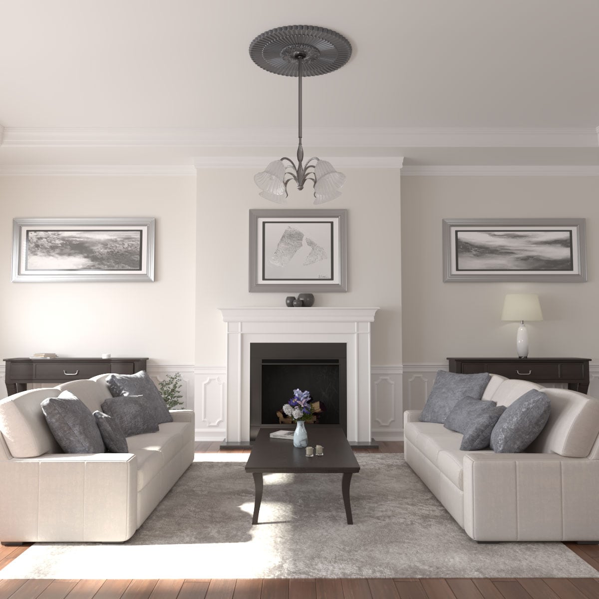 Ekena Millwork CM41NEPES Ceiling-Medallions - View #4