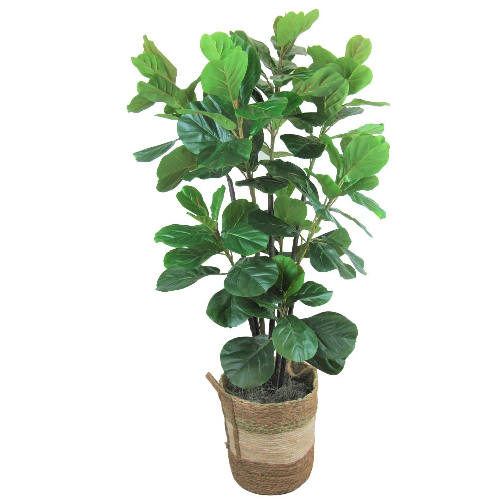 LCG 19TFP110B 66-Inches Green Indoor Floor Fiddle Leaf Artificial tree