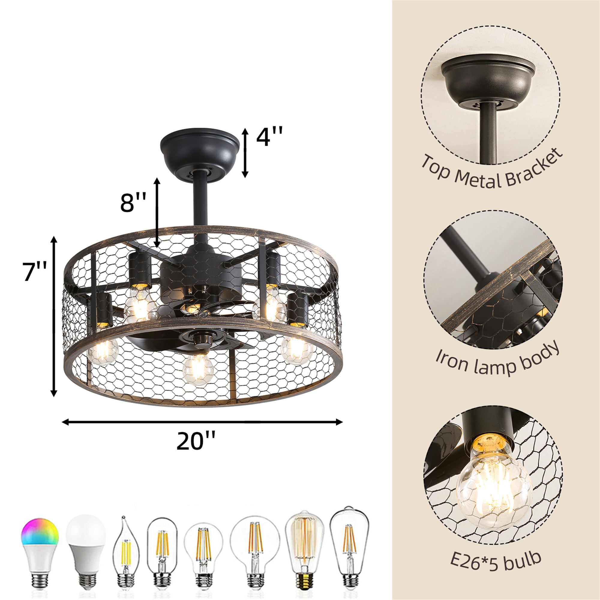 BABOOM BOM-2115488-OR Ceiling-Fans - View #3