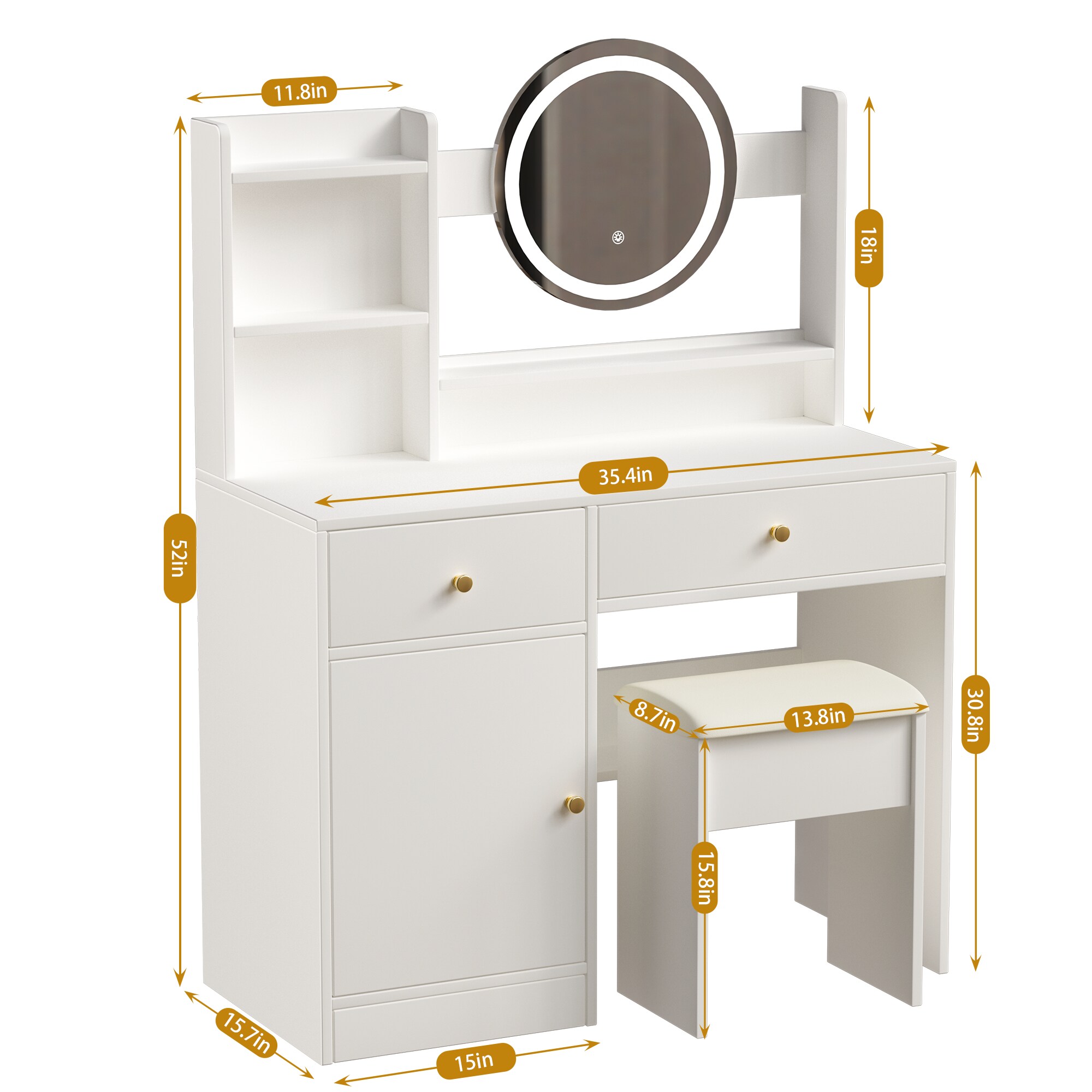 Poly furniture L-SZT-3 Bedroom-Vanities - View #8