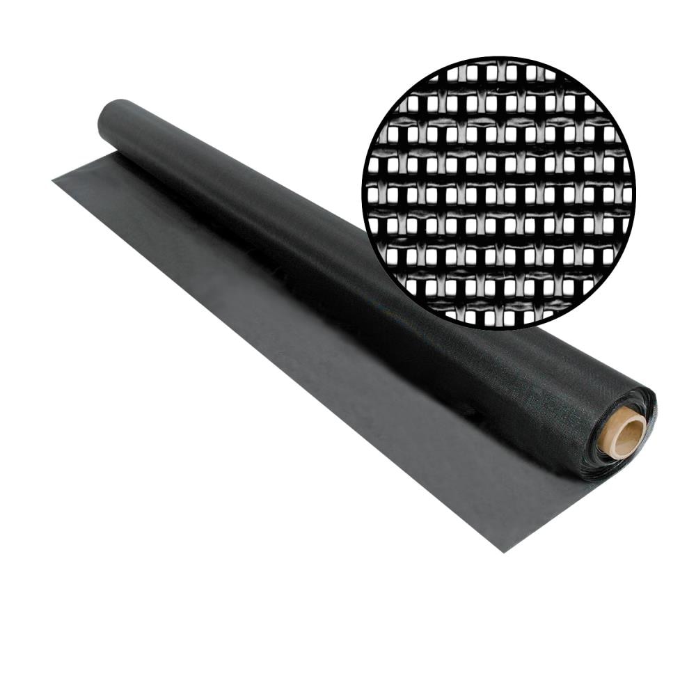 Phifer 3004043 SunTex174 80 6-ft x 100-ft Black Polyester Screen mesh