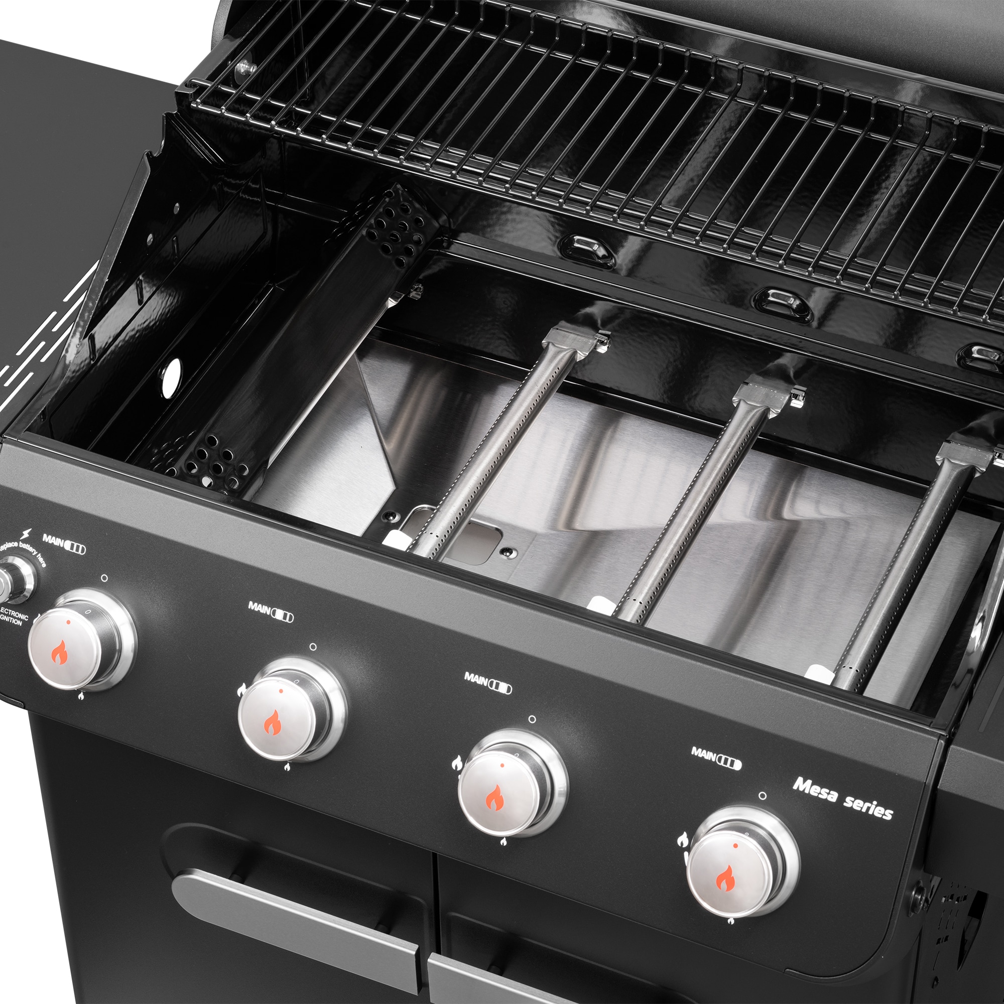 Monument Mesa Black Liquid Propane Gas Grill with Integrated 
