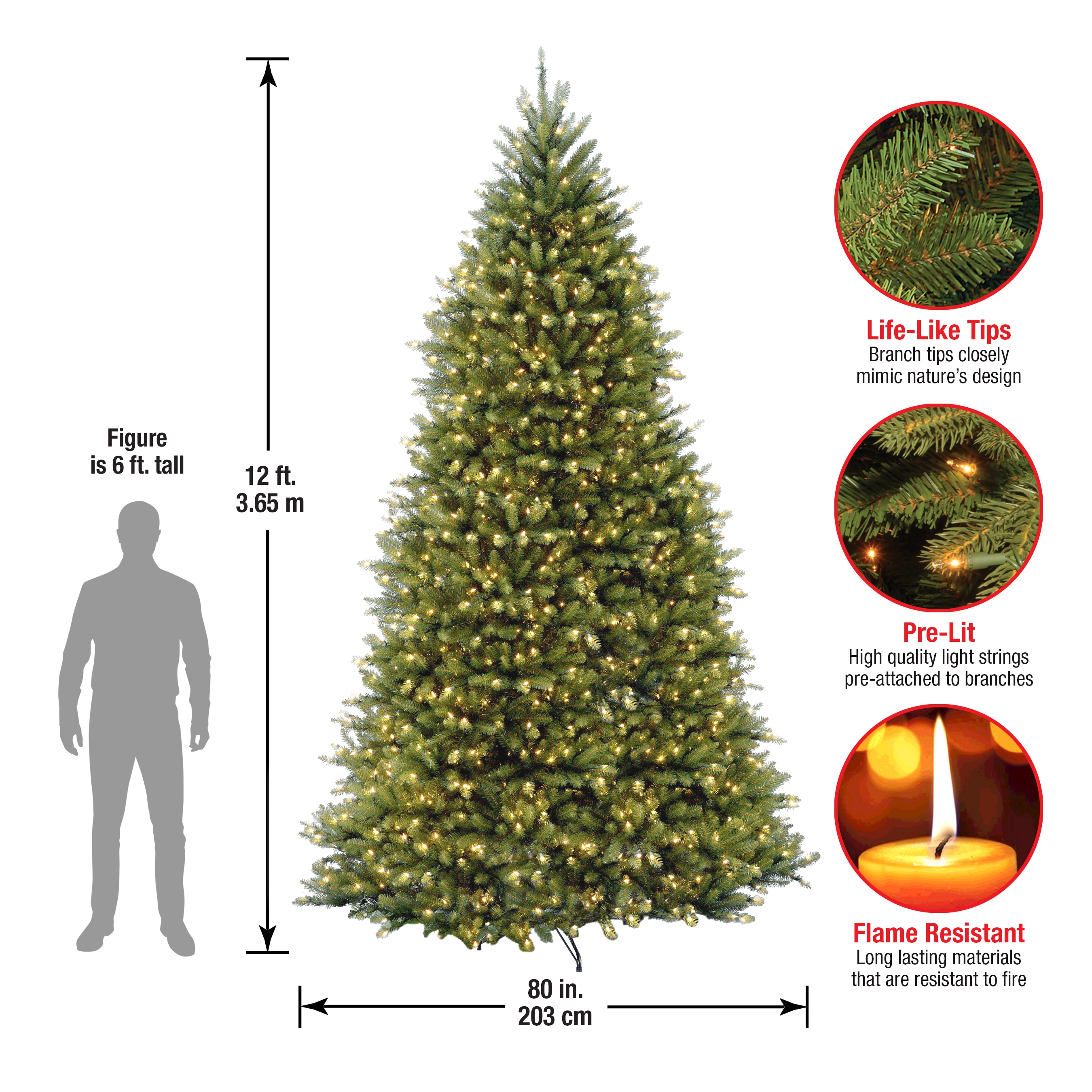 National Tree Company DUH-120LO-S Artificial-Christmas-Trees - View #7