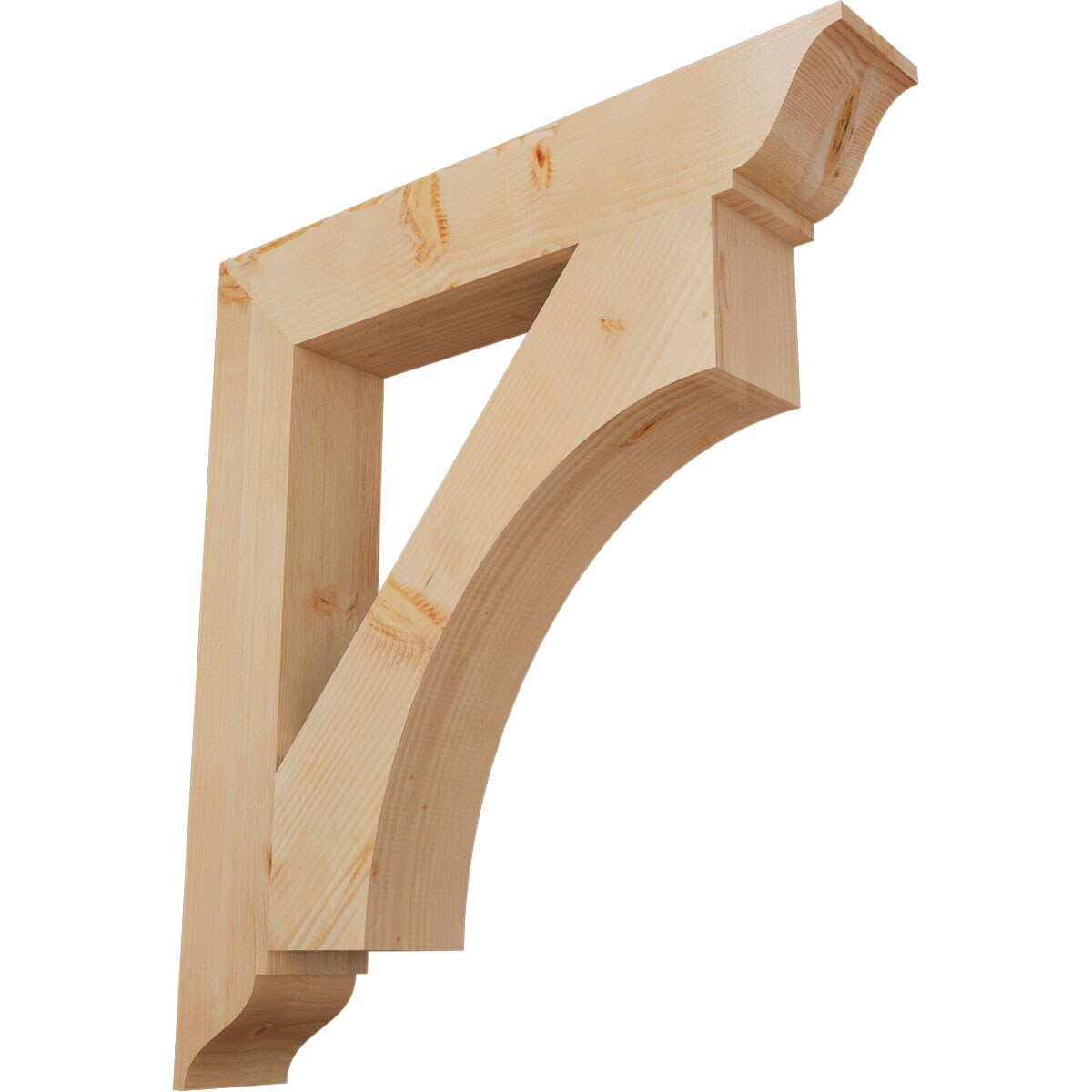 Ekena Millwork BKT06X36X40WTL01SDF Westlake traditional smooth 5-1/2-in x 36-in x 40-in Douglas fir Brown Wood Standard bracket