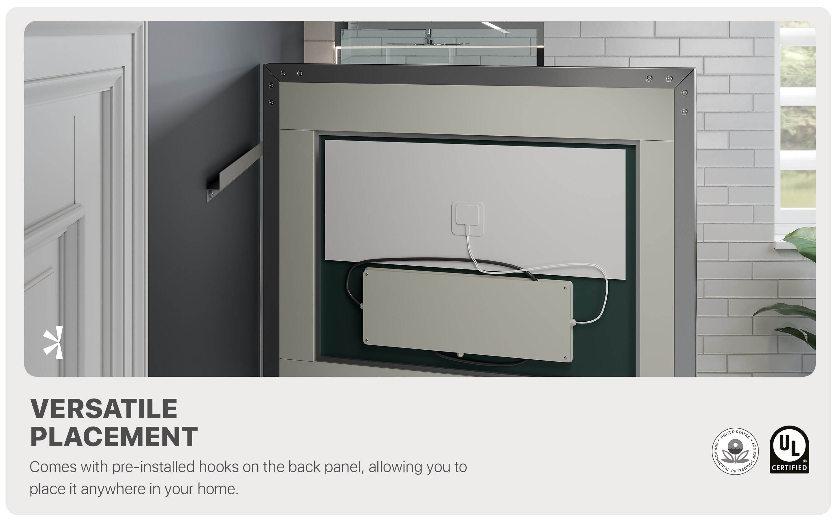 Eviva EVMR550-36X30-LED Framed-Bath-Mirrors - View #7