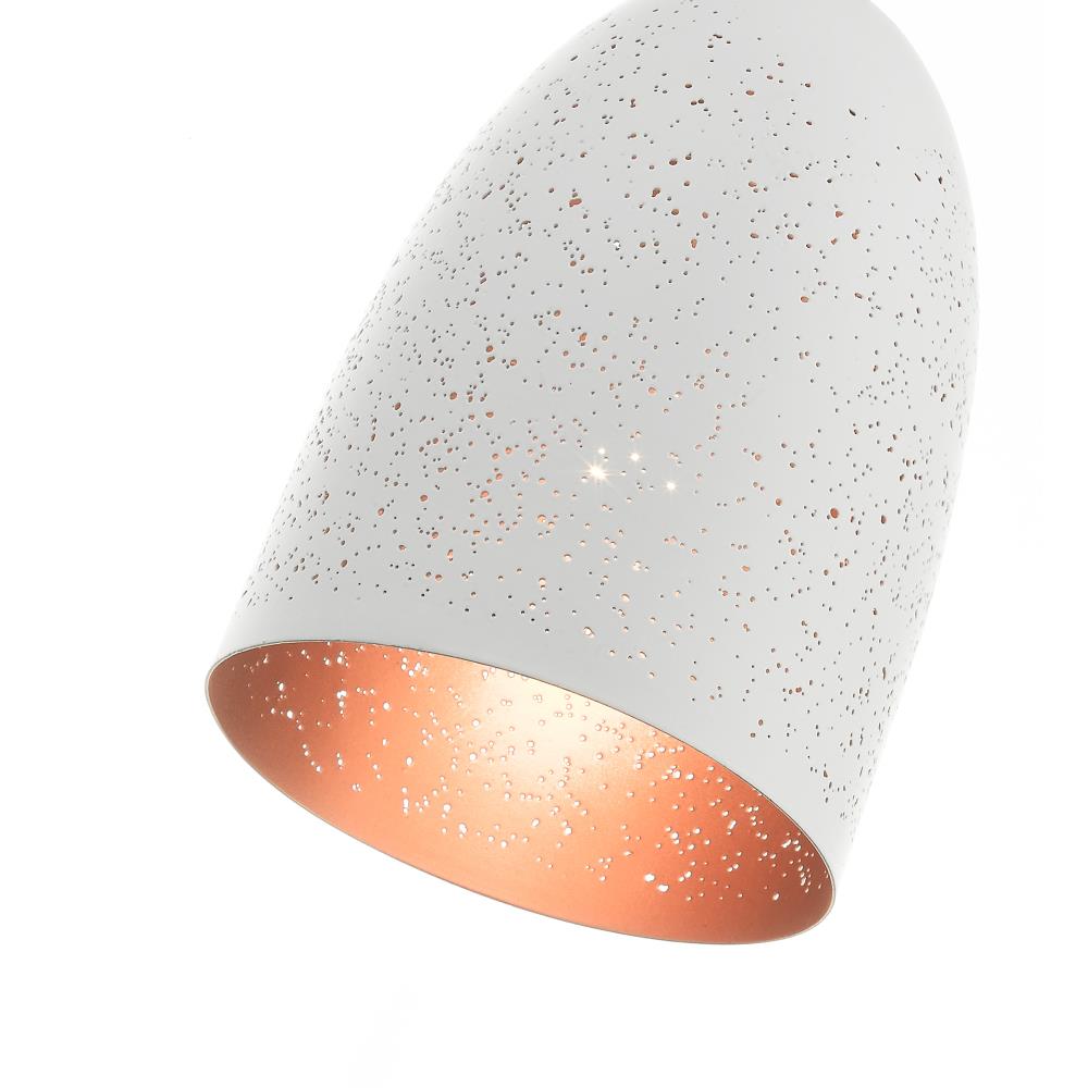 Arlington Mini Globe Pendant Light with Gold Interior & Brushed Nickel Finish