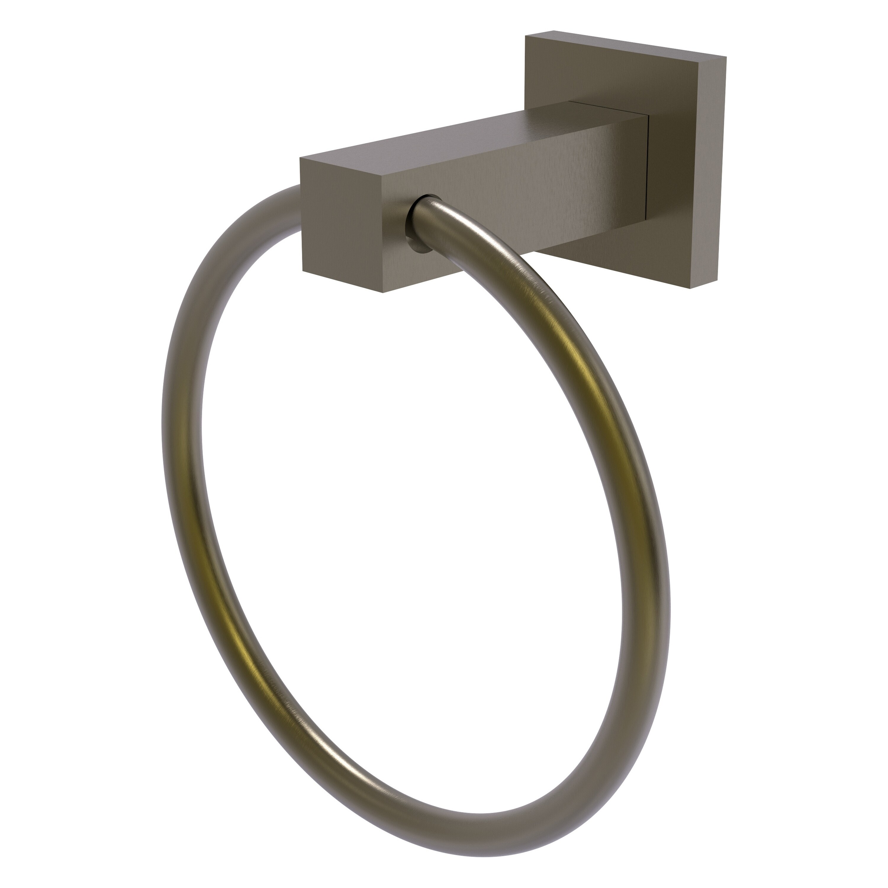 Allied Brass MT-16-ABR Montero Antique Brass Wall mount Single Towel Ring