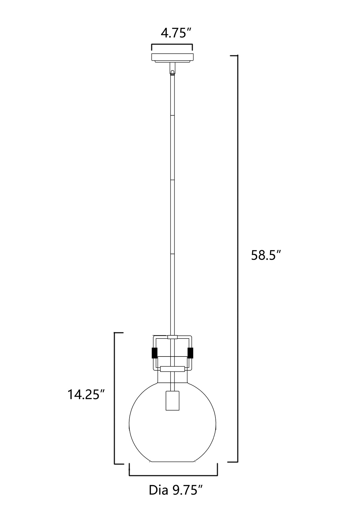 Edvivi EPJ4495BKAG Pendant-Lights - View #14