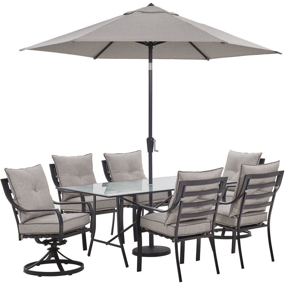 Hanover LAVDN7PCSW2-SLV-SU Patio-Dining-Sets - View #2