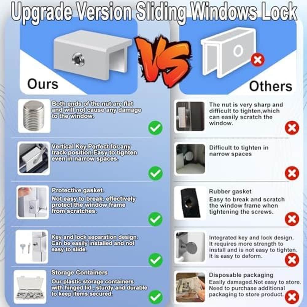 LAIFUCAM LLA0810J278 Horizontal-Sliding-Window-Sash-Locks - View #6