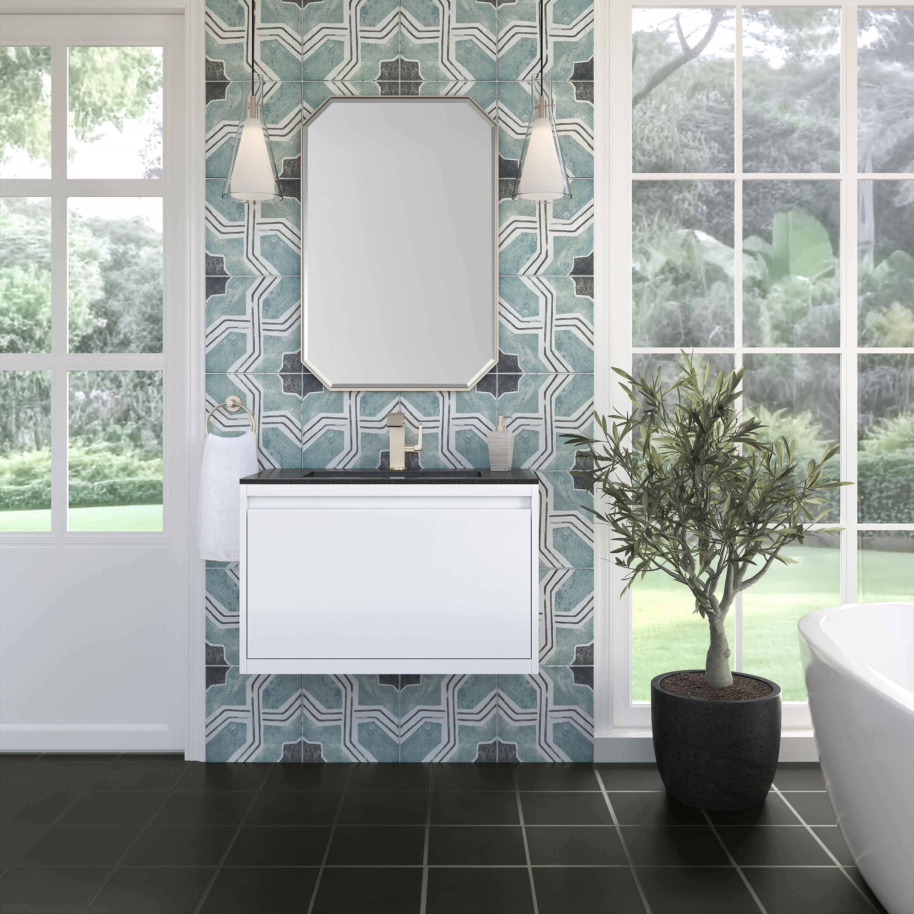 James Martin Vanities 805-V31.5-GW-CH Bath-Vanity-Combo - View #2