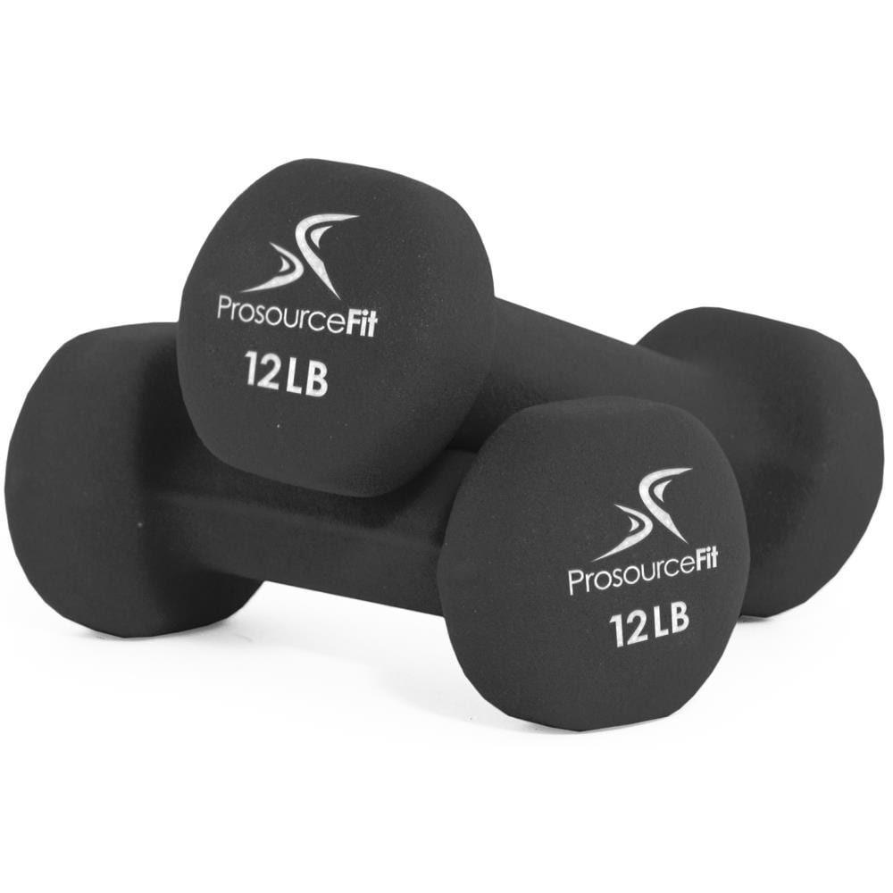 Neoprene Hand Weights for Black Pair of 2 lb Prosource Fit Weighted Gloves 