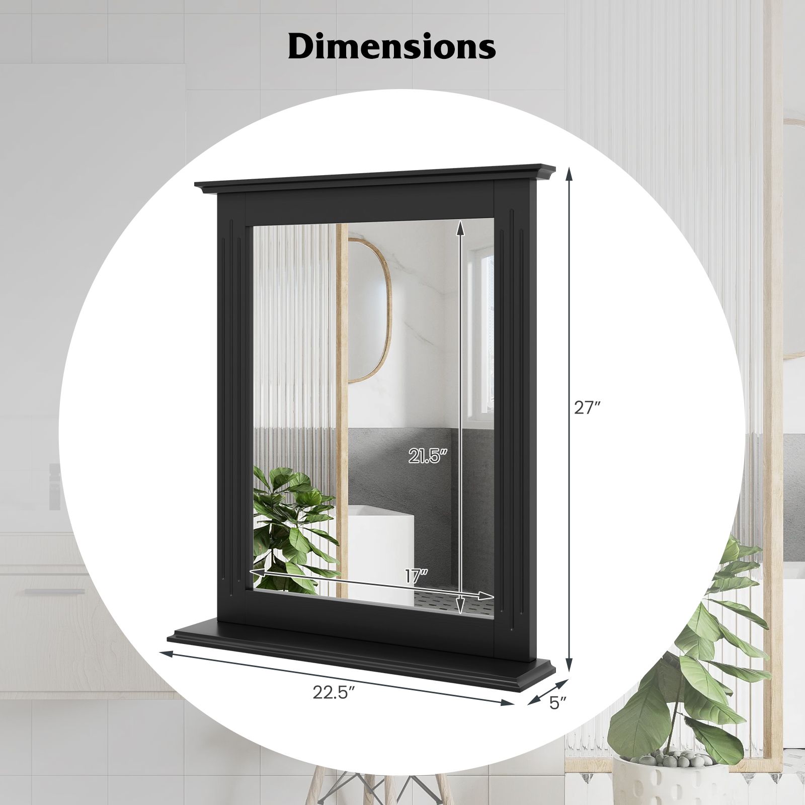 Slickblue D-CO-KD35516WH Decor-Mirrors - View #3