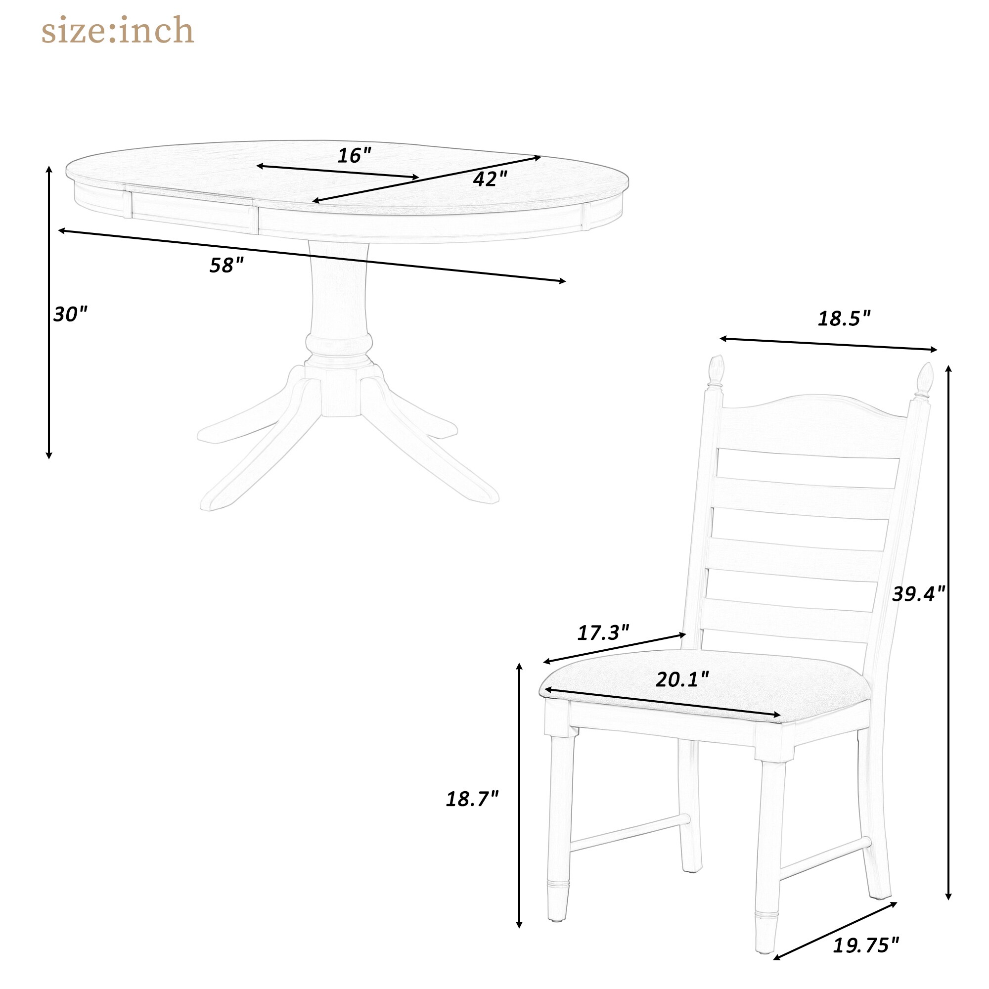 JIMSMAISON JMTRDTS21AW Dining-Sets - View #5